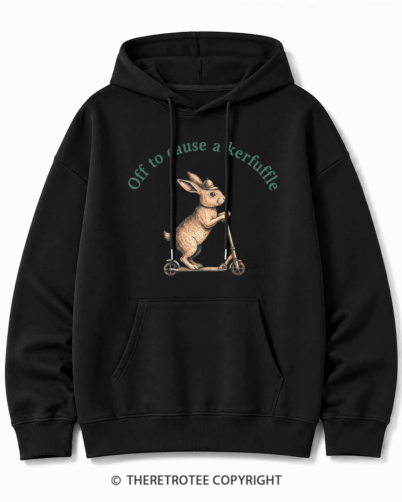 TheRetroTee Off To Cause A Kerfuffle 1950s Cotton Hoodie
