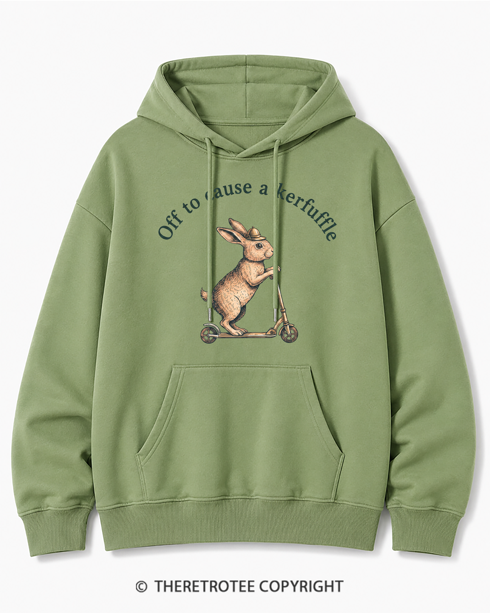 TheRetroTee Off To Cause A Kerfuffle 1950s Cotton Hoodie