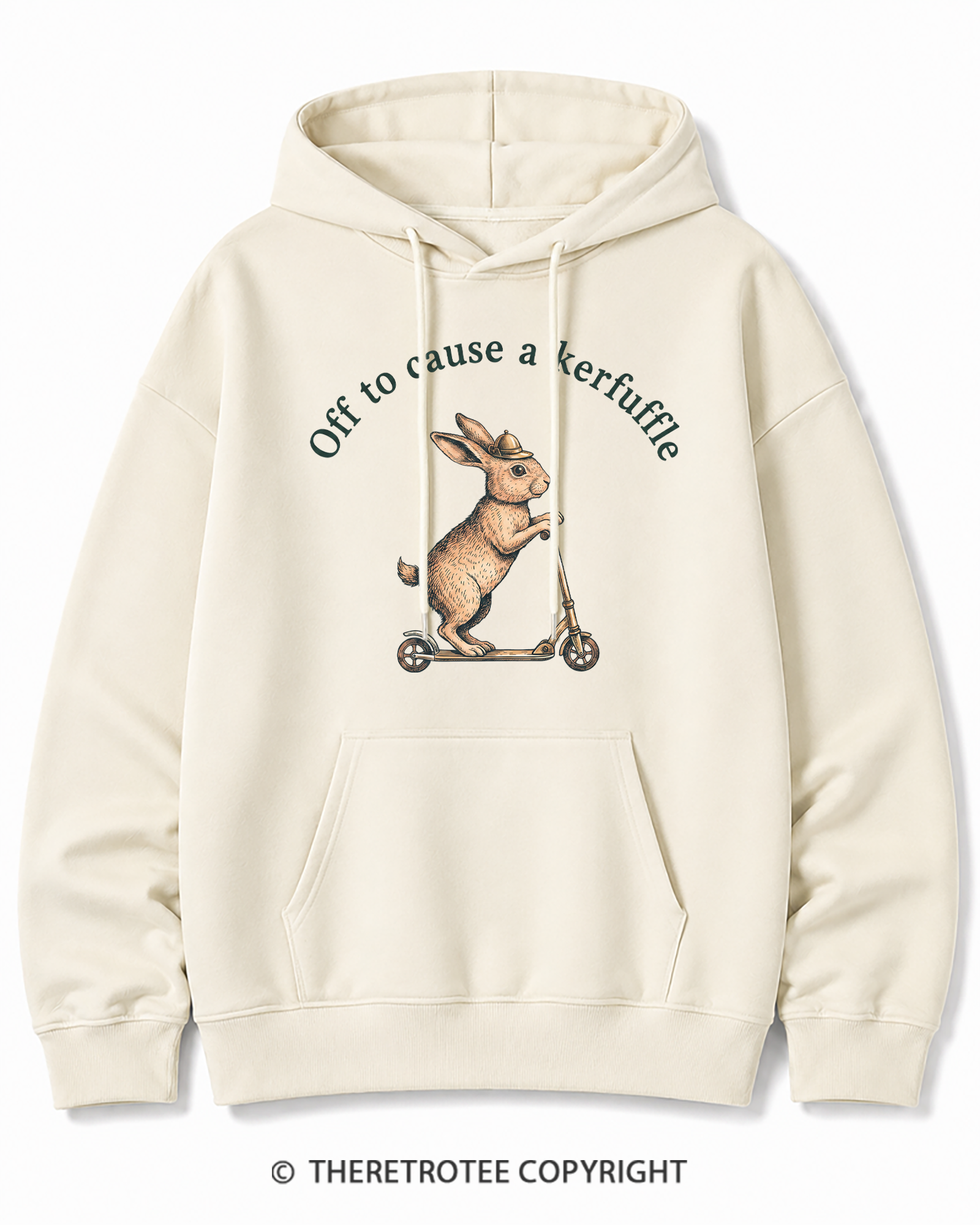 TheRetroTee Off To Cause A Kerfuffle 1950s Cotton Hoodie