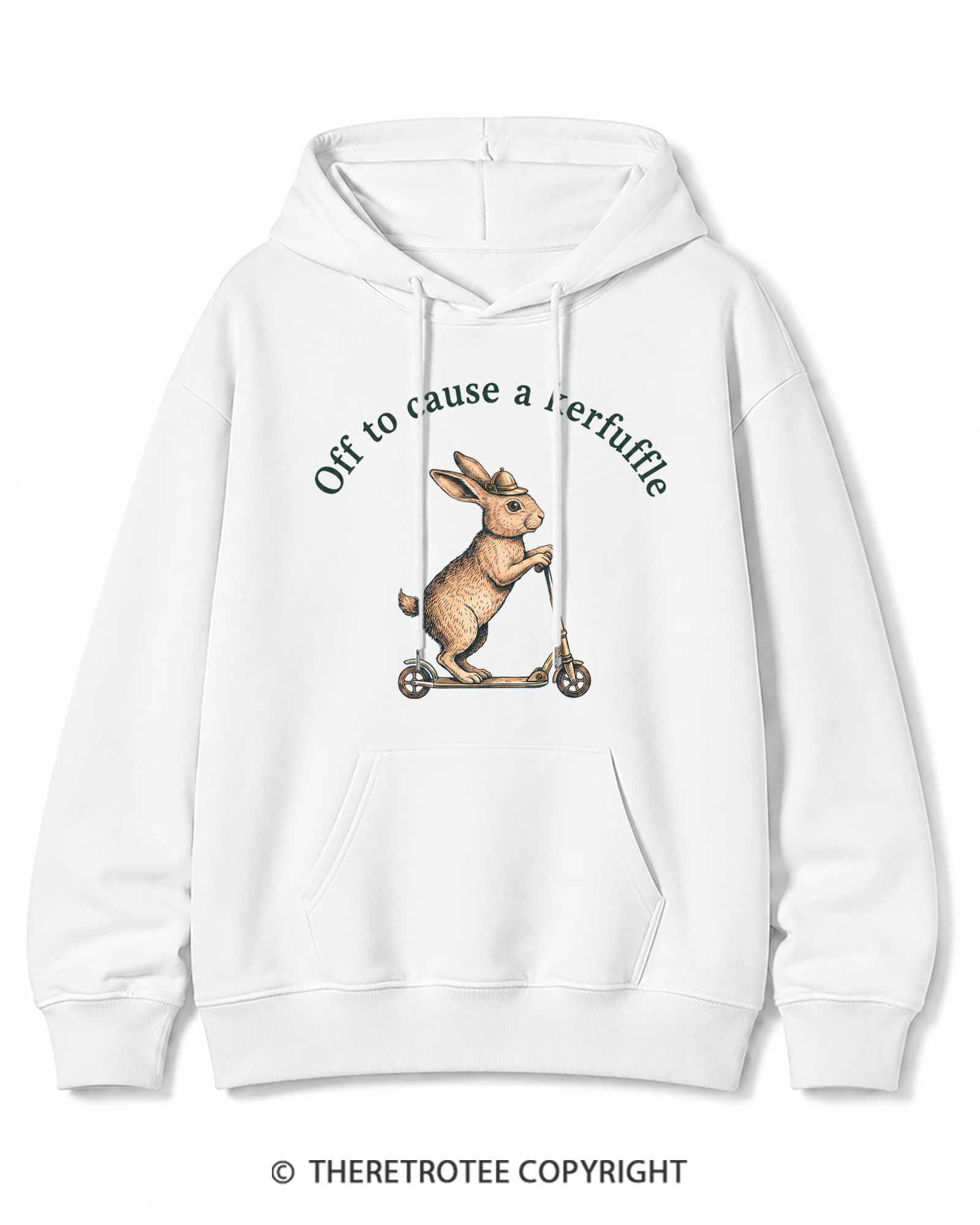 TheRetroTee Off To Cause A Kerfuffle 1950s Cotton Hoodie
