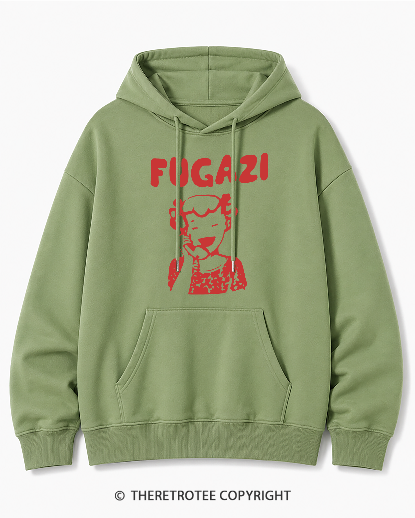 TheRetroTee 1980s DC Hardcore Phone Girl Cotton Hoodie