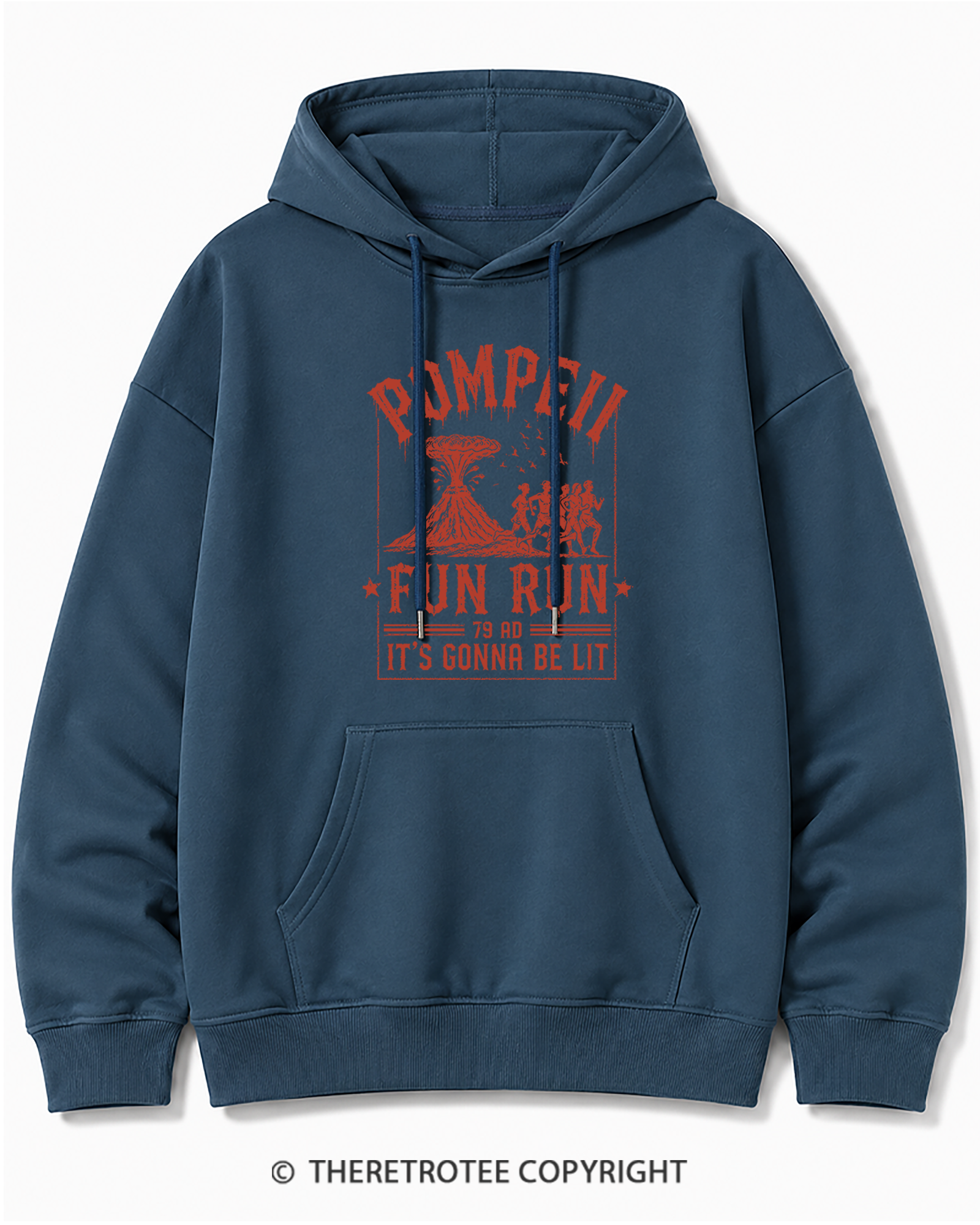 TheRetroTee Pompeii Fun Run 1660s Cotton Hoodie
