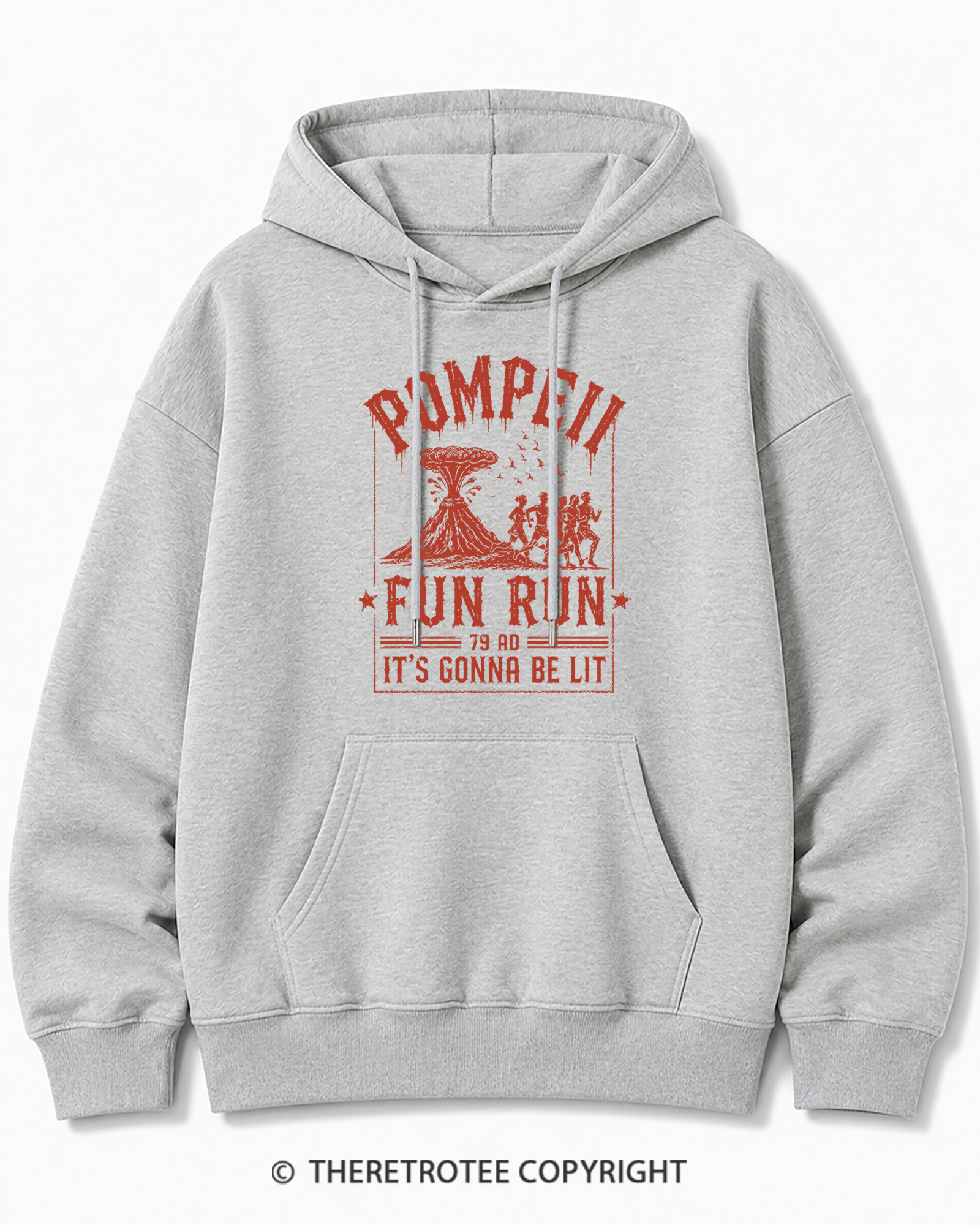 TheRetroTee Pompeii Fun Run 1660s Cotton Hoodie