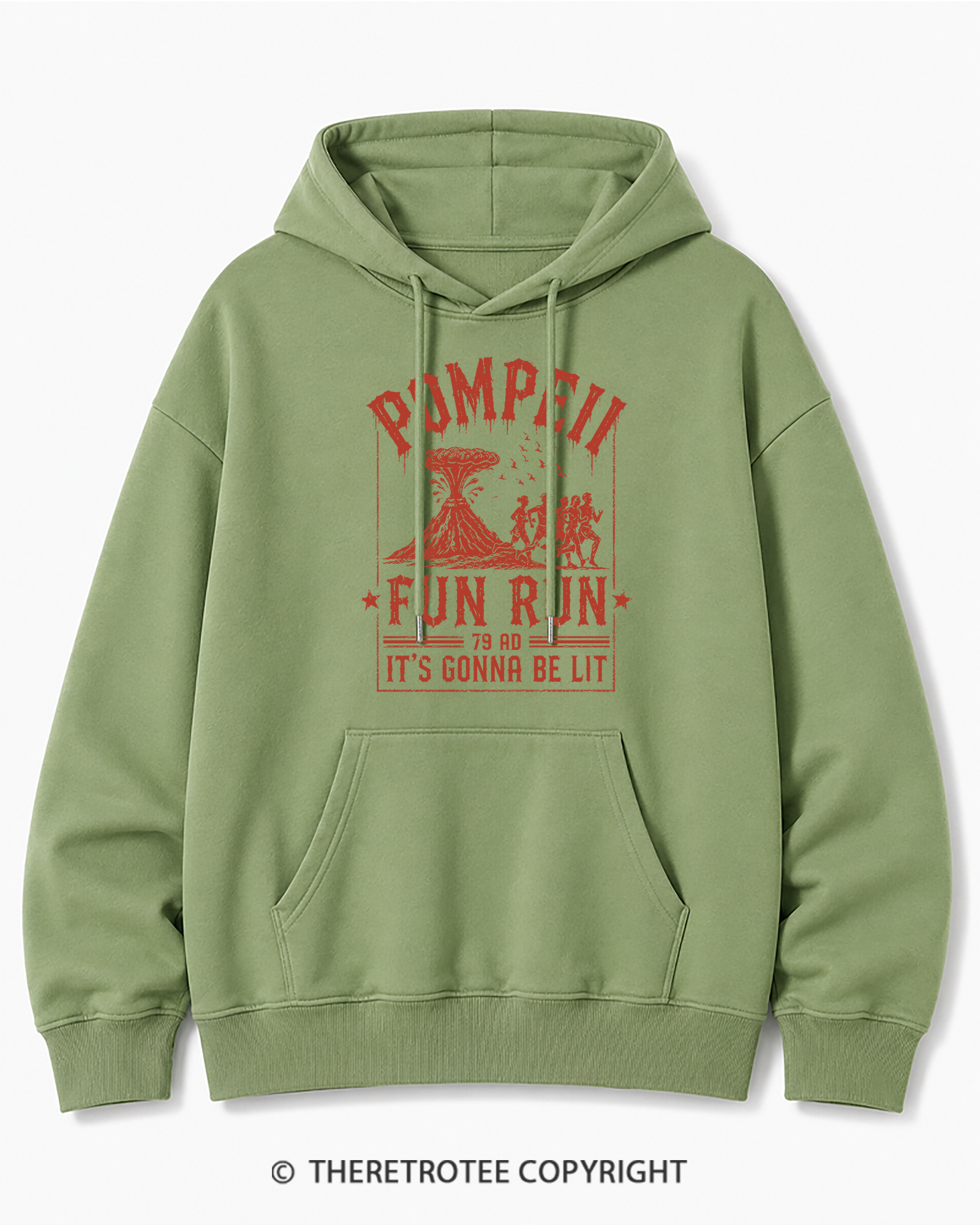 TheRetroTee Pompeii Fun Run 1660s Cotton Hoodie