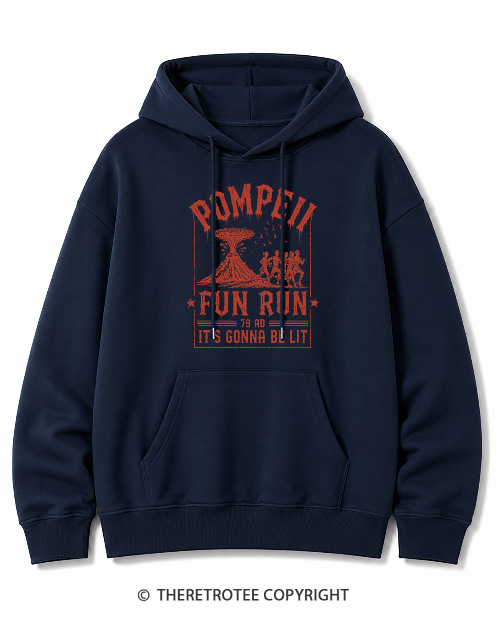 TheRetroTee Pompeii Fun Run 1660s Cotton Hoodie
