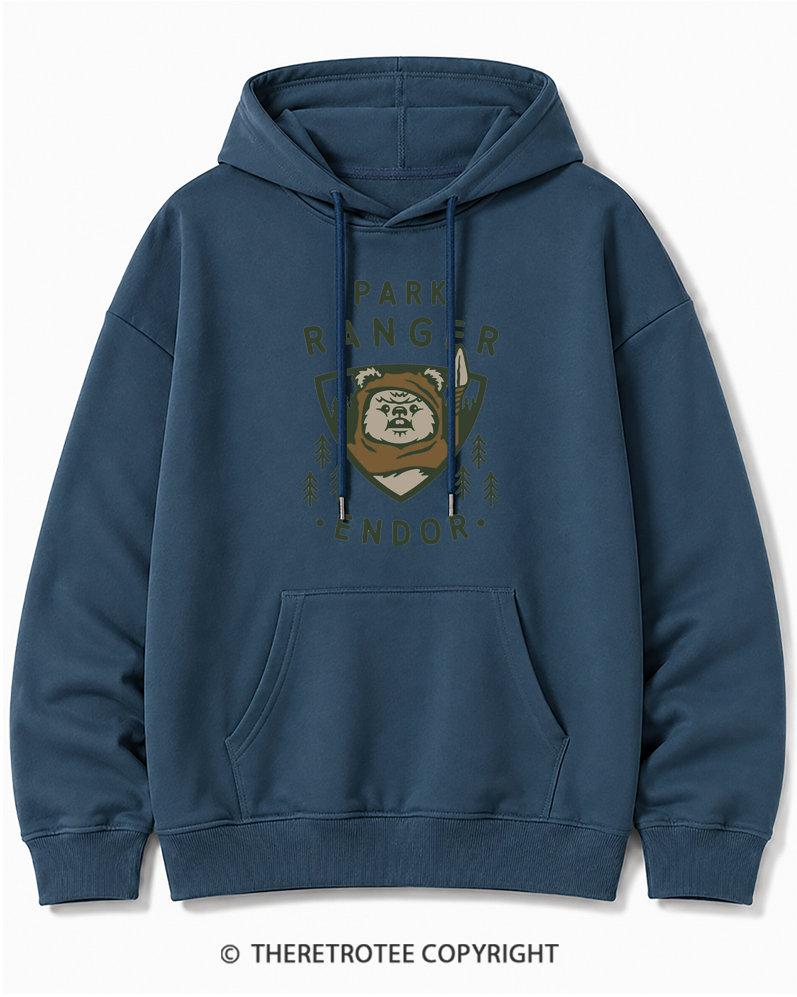 TheRetroTee Park Ranger 1980s Cotton Hoodie