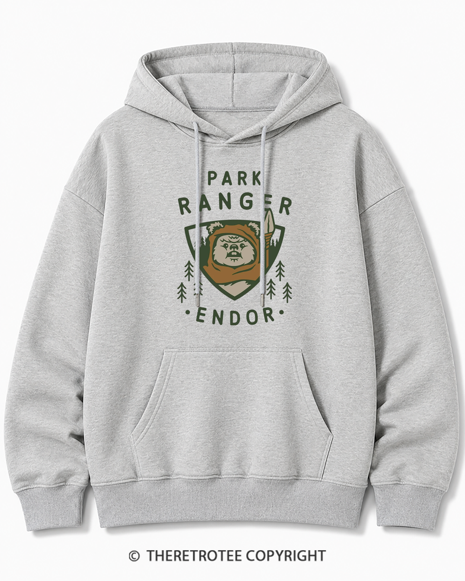 TheRetroTee Park Ranger 1980s Cotton Hoodie