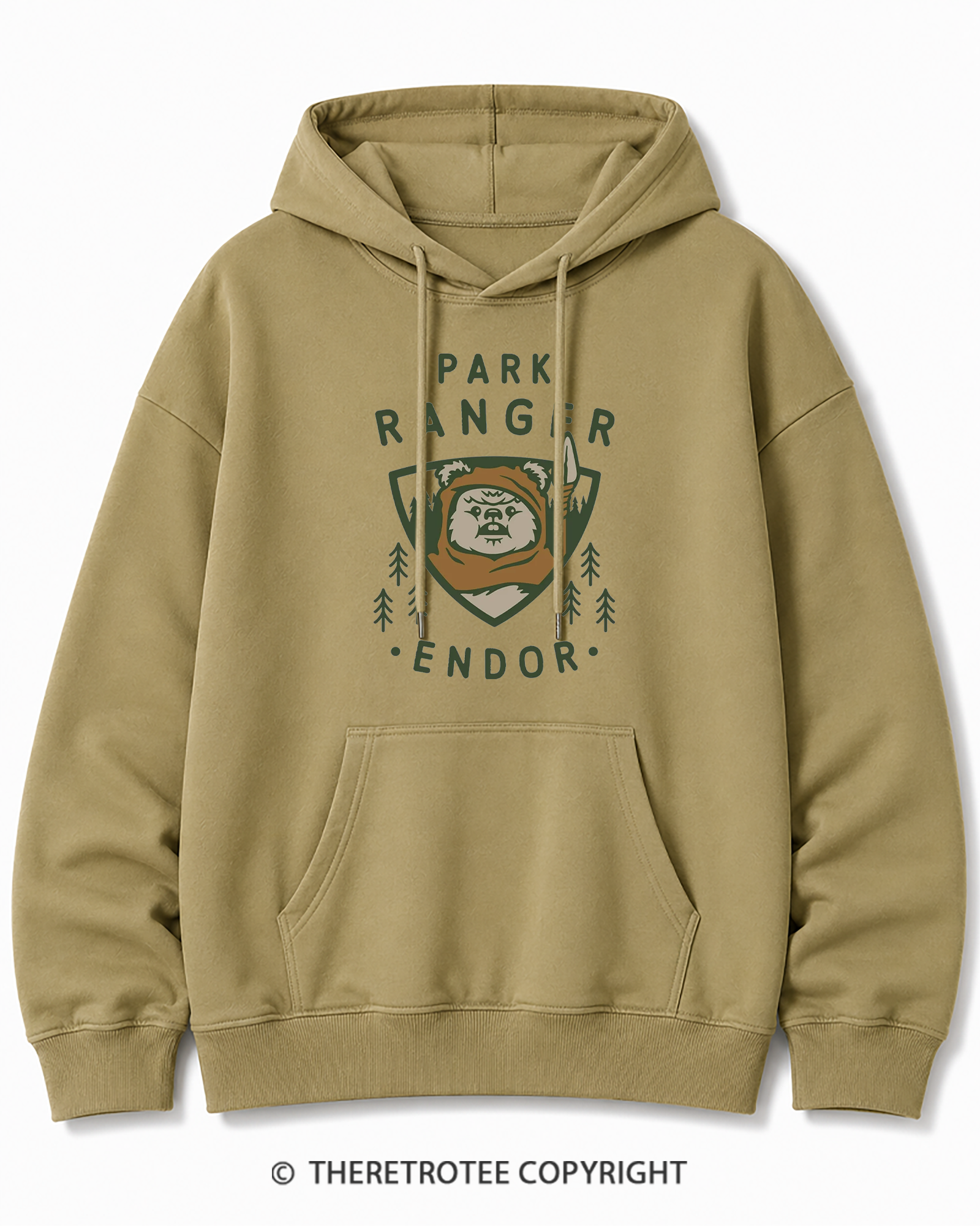TheRetroTee Park Ranger 1980s Cotton Hoodie