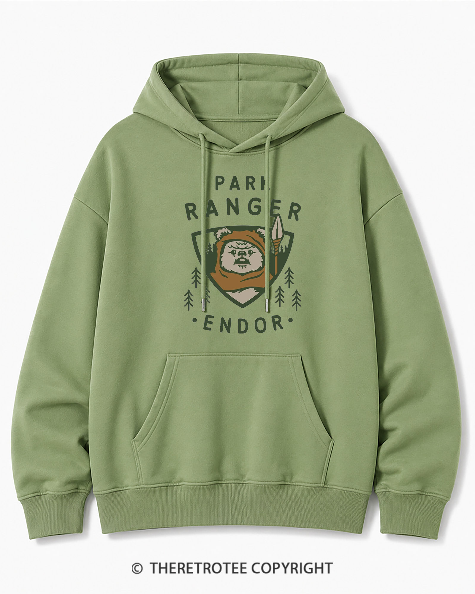 TheRetroTee Park Ranger 1980s Cotton Hoodie