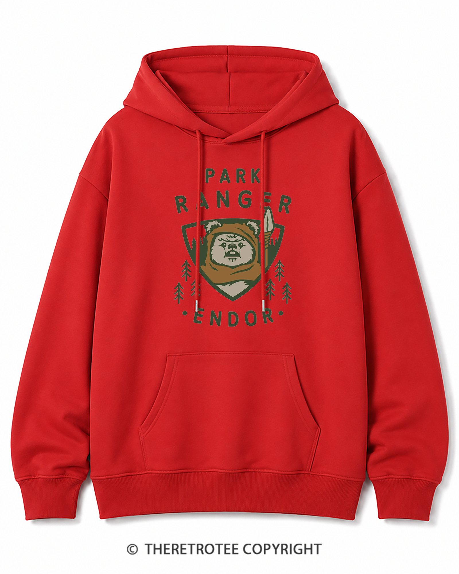 TheRetroTee Park Ranger 1980s Cotton Hoodie