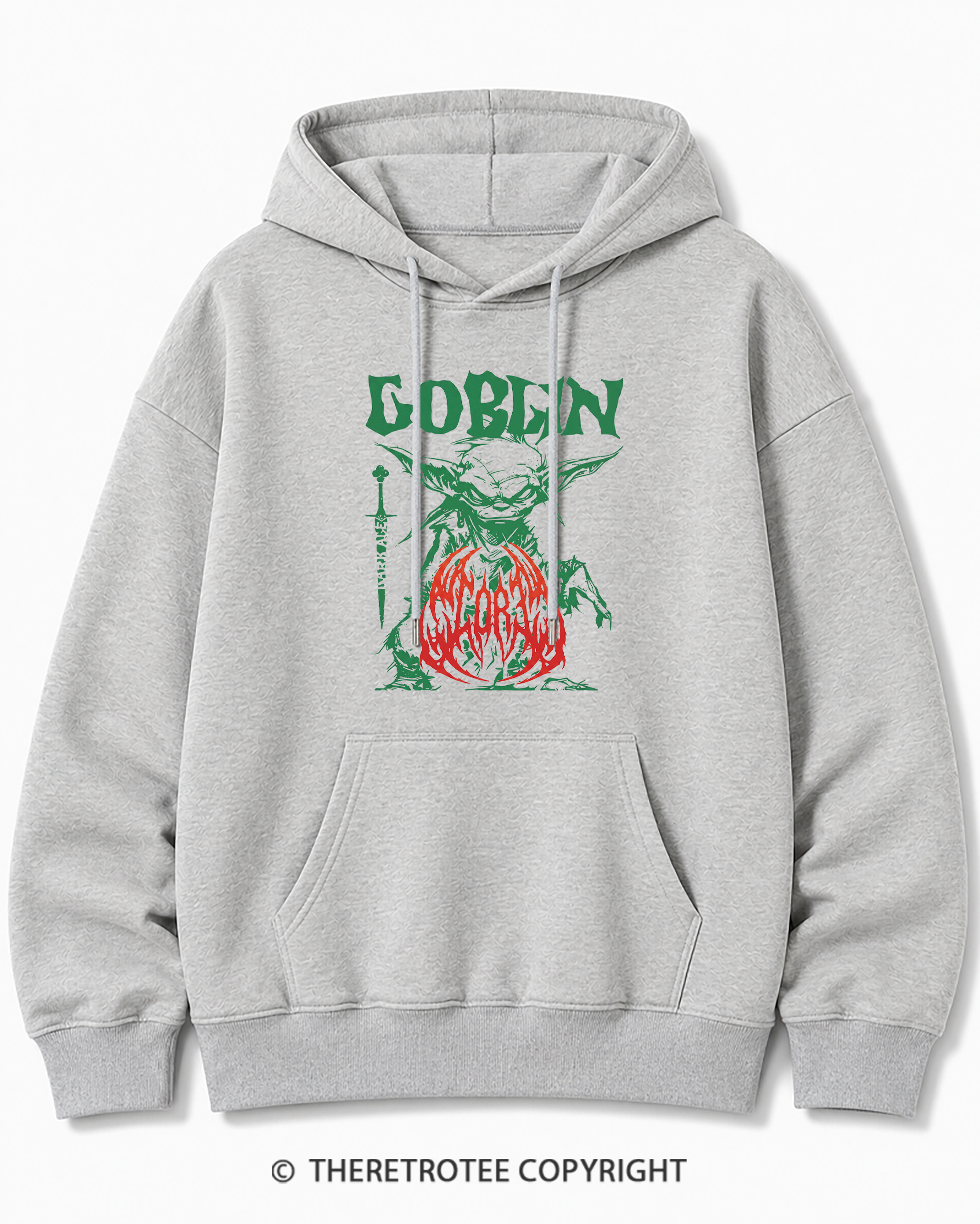 TheRetroTee Heavy Metal Goblin Cotton Hoodie