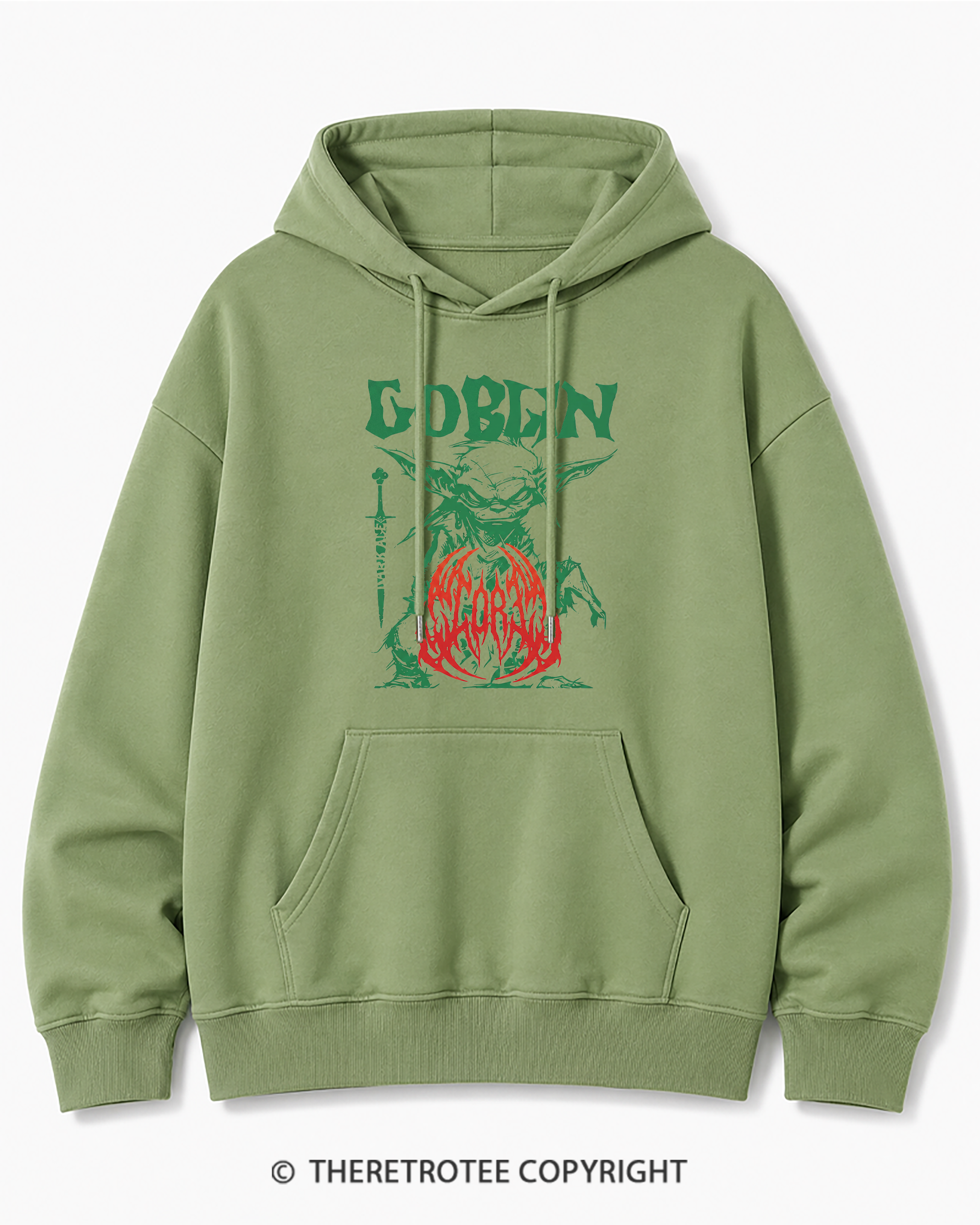TheRetroTee Heavy Metal Goblin Cotton Hoodie