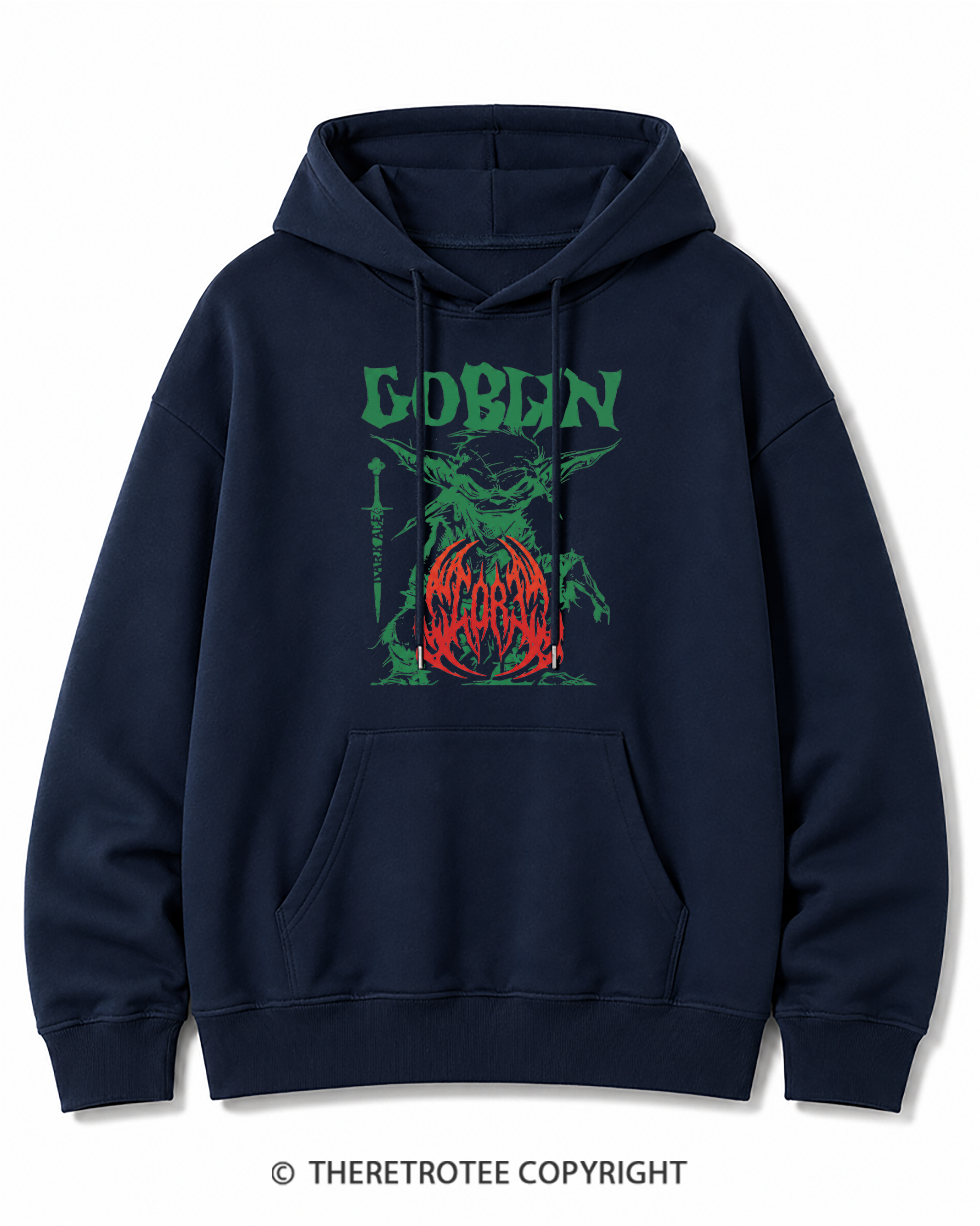 TheRetroTee Heavy Metal Goblin Cotton Hoodie