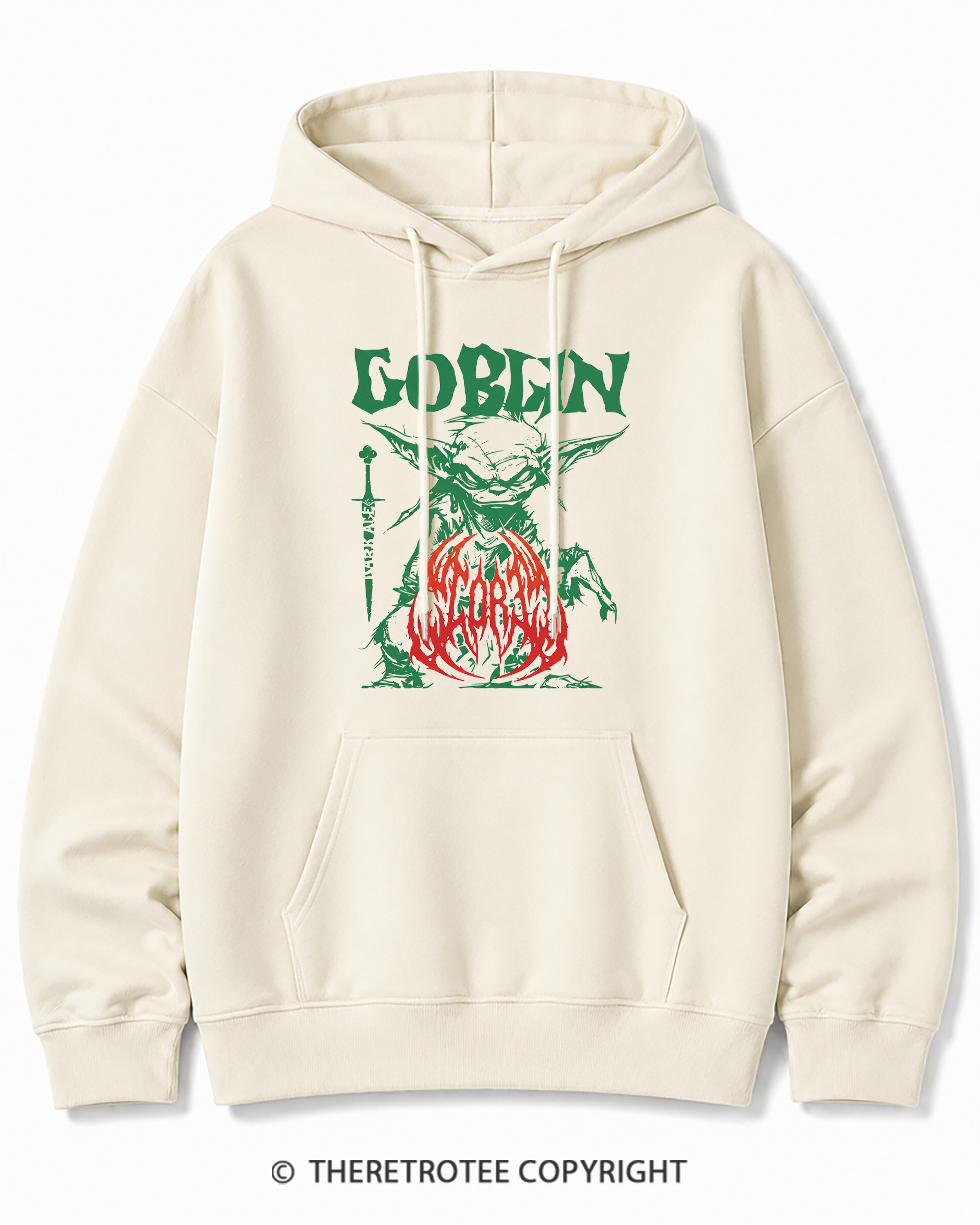 TheRetroTee Heavy Metal Goblin Cotton Hoodie