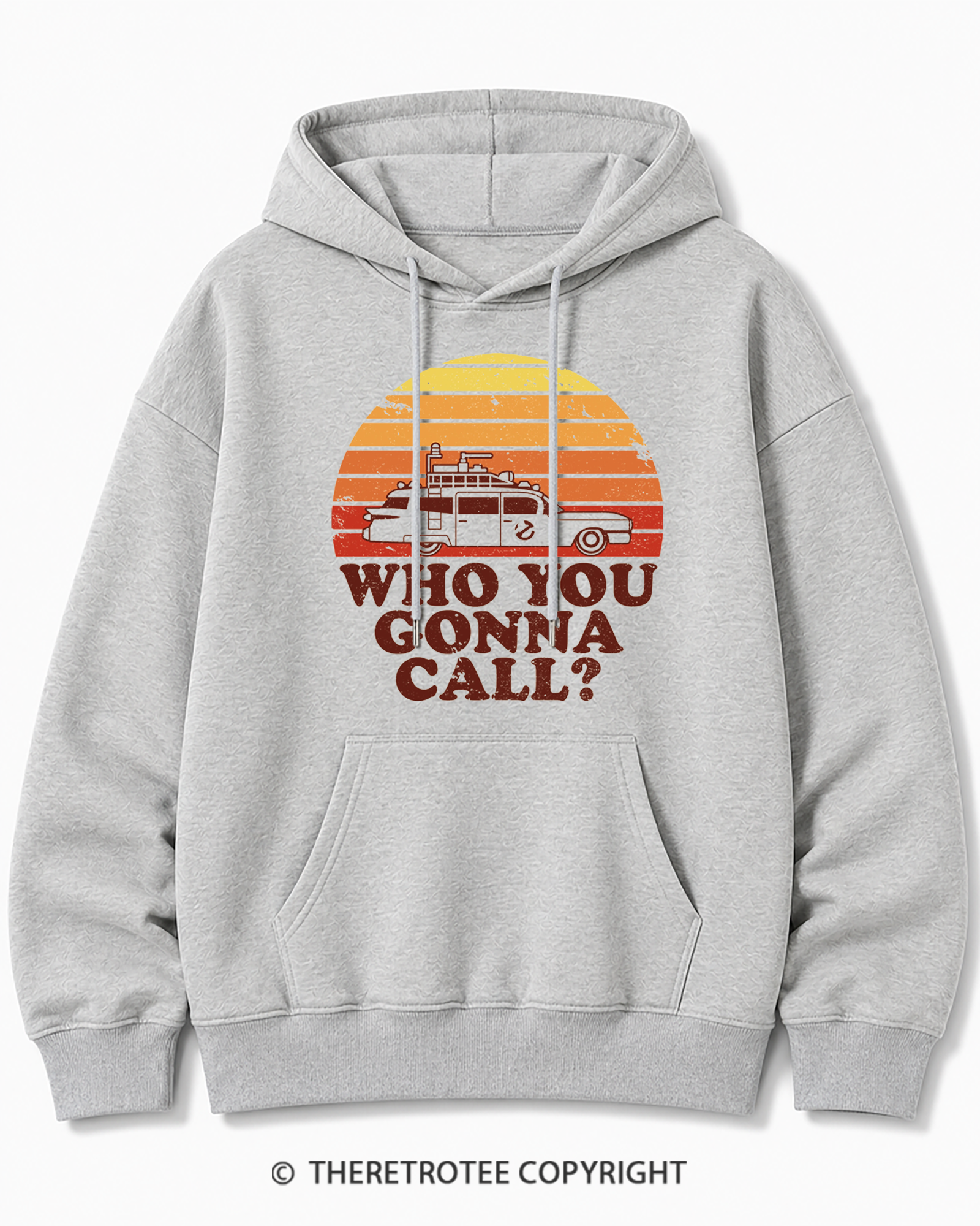 TheRetroTee Sunset 1980s Cotton Hoodie