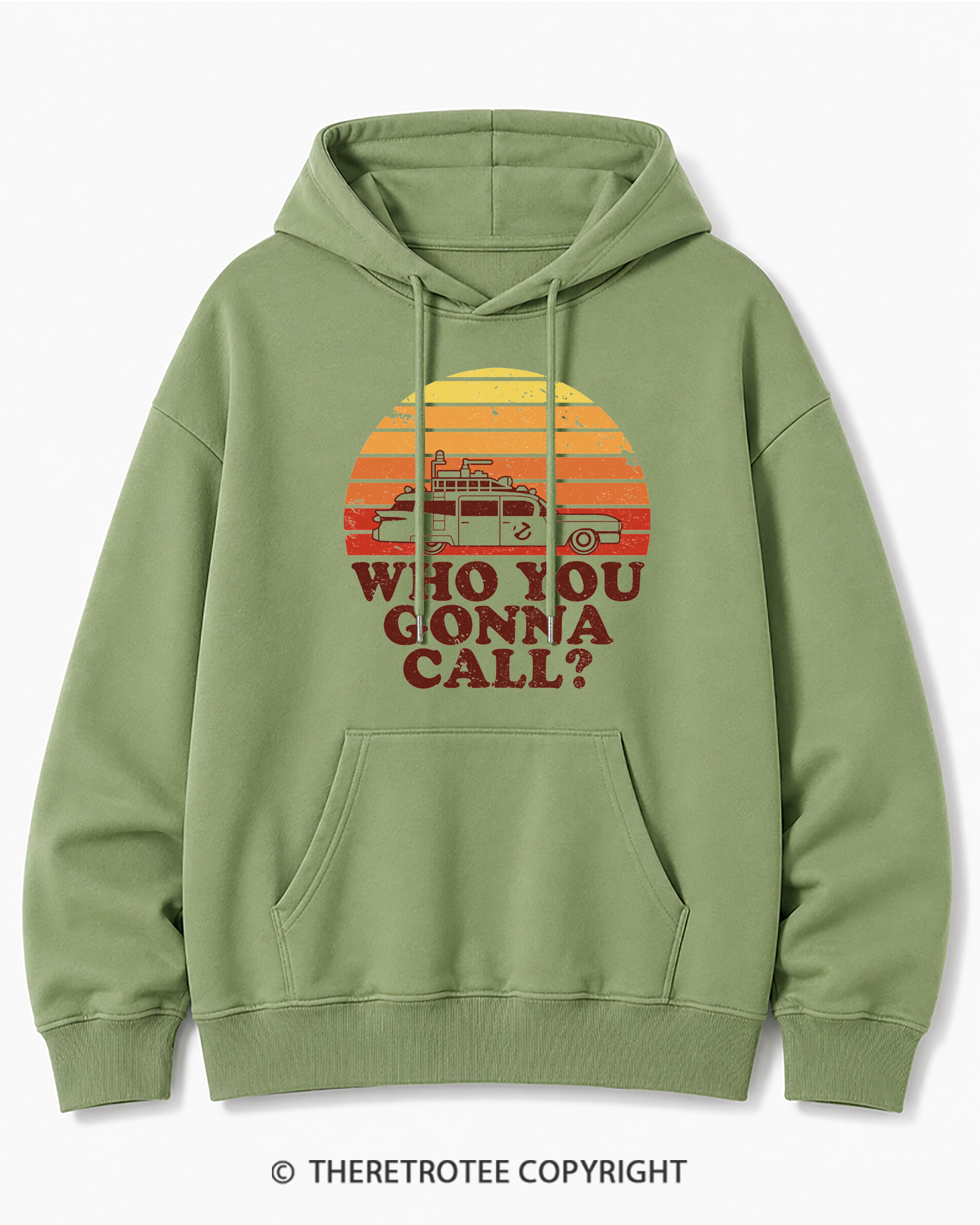 TheRetroTee Sunset 1980s Cotton Hoodie