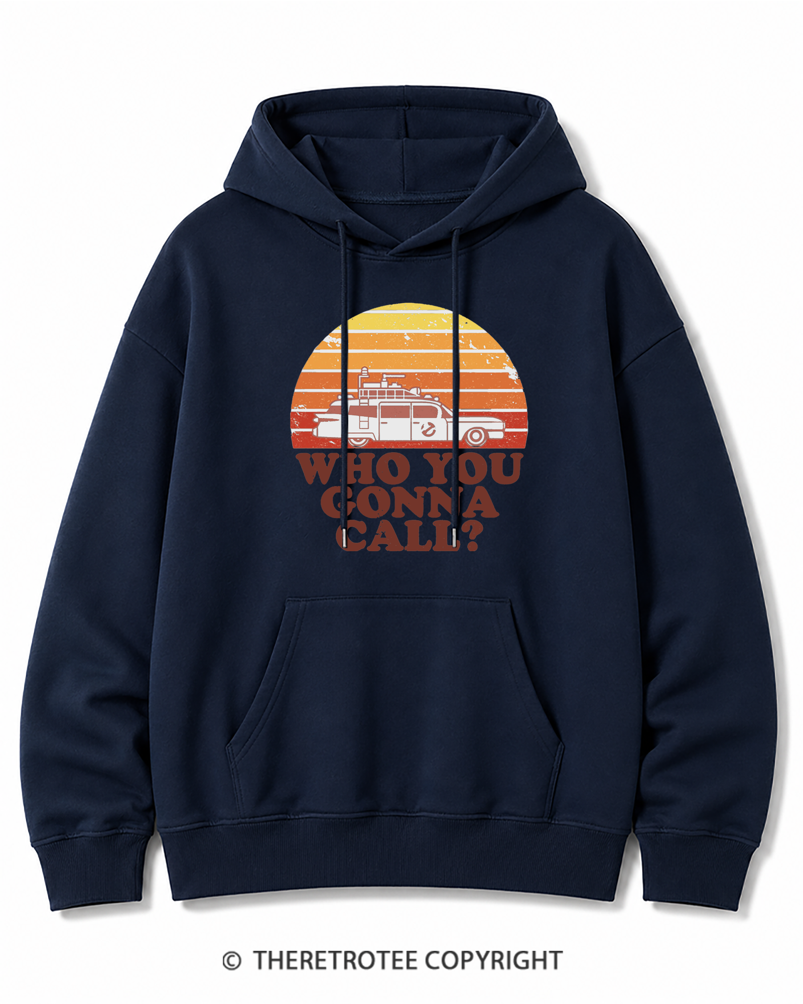 TheRetroTee Sunset 1980s Cotton Hoodie