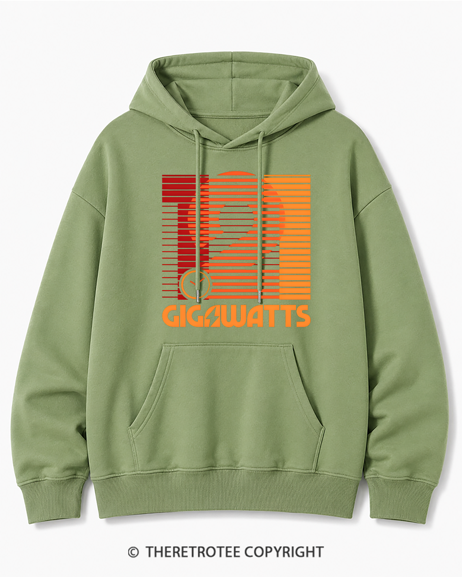 TheRetroTee 1.21 Gigawatts 1980s Cotton Hoodie
