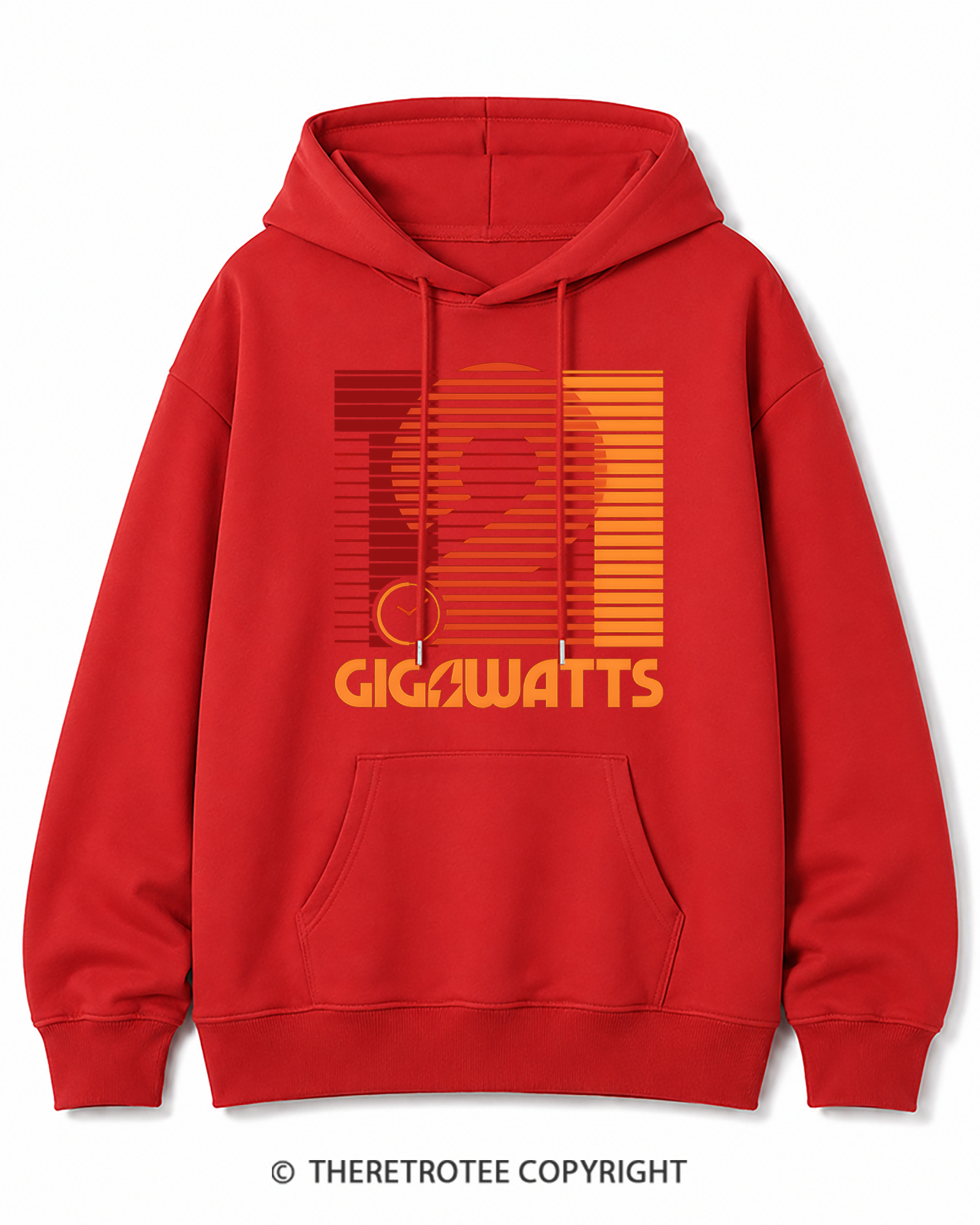 TheRetroTee 1.21 Gigawatts 1980s Cotton Hoodie