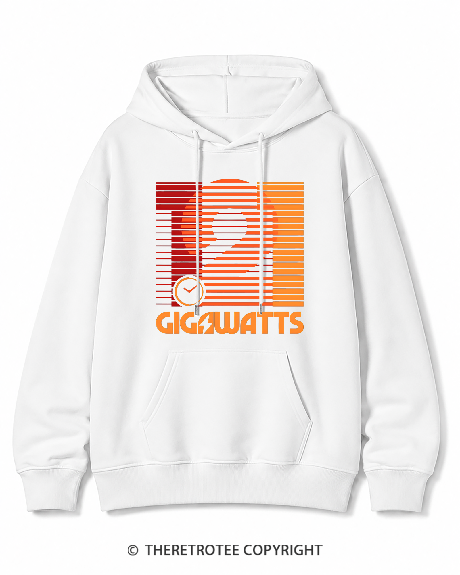 TheRetroTee 1.21 Gigawatts 1980s Cotton Hoodie