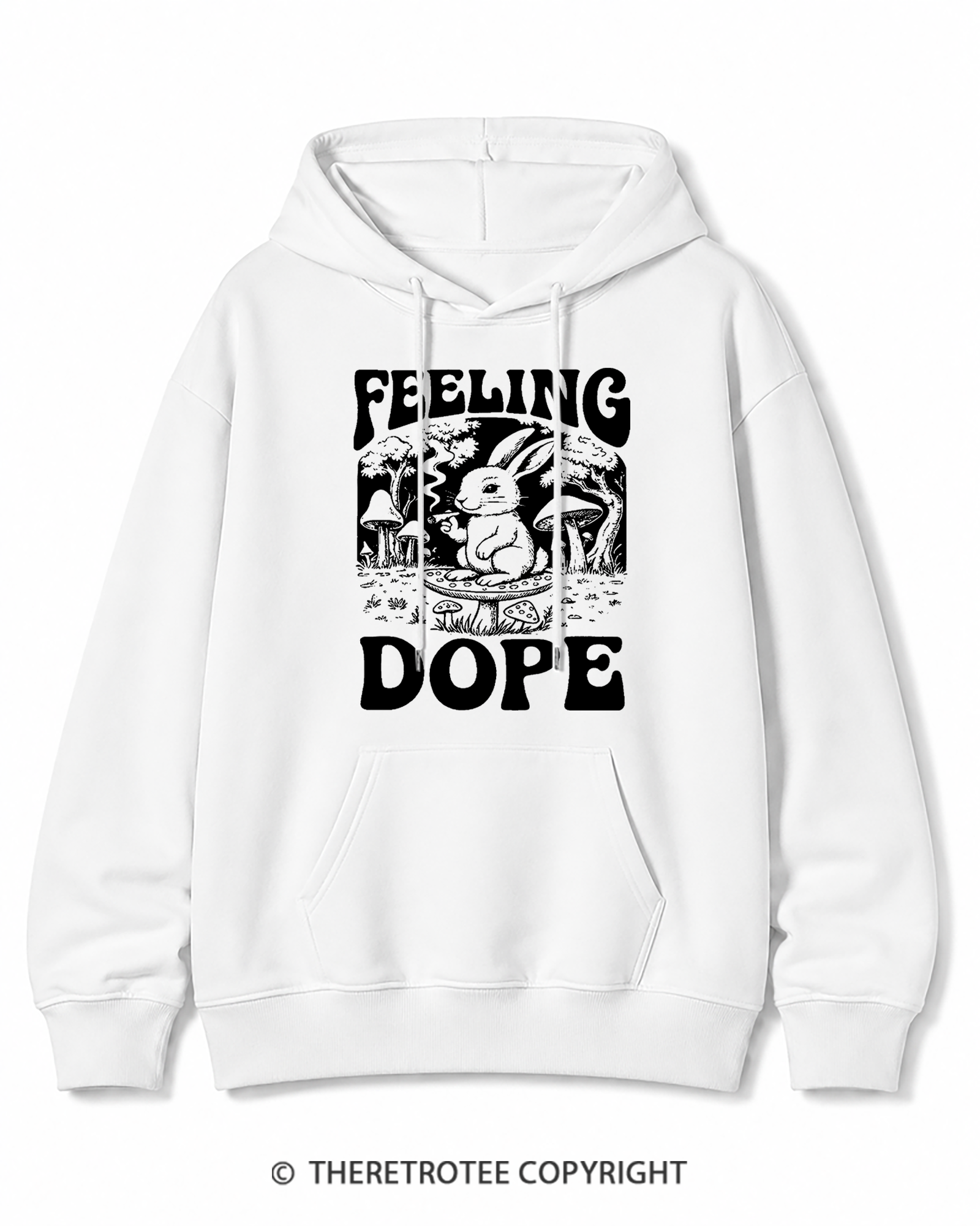 TheRetroTee Feeling Dope Cottagecore 1960s Cotton Hoodie