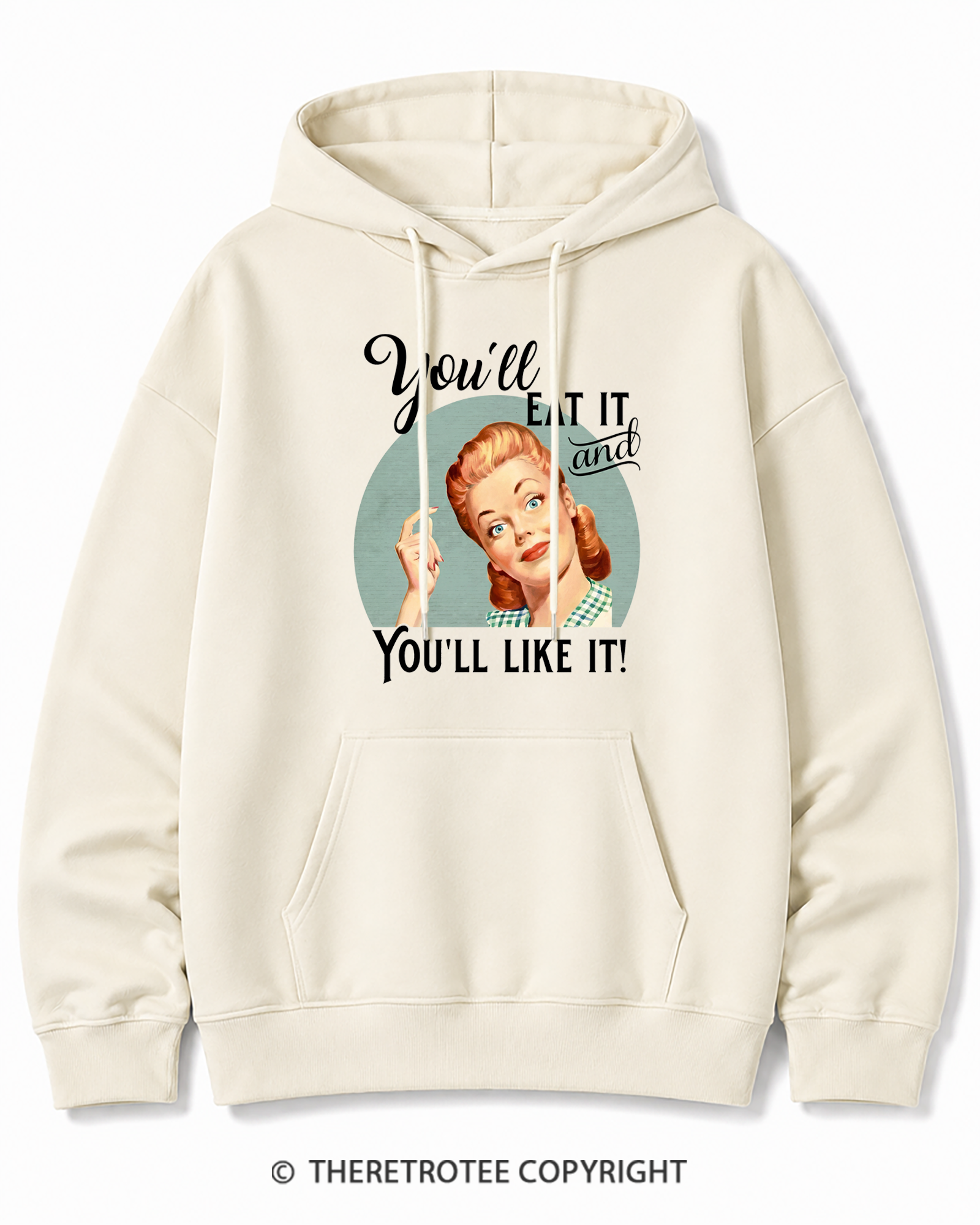TheRetroTee You'll Like It 1950s Cotton Hoodie