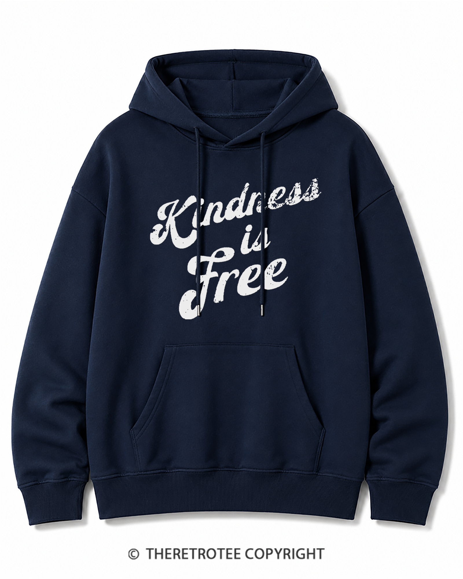 TheRetroTee Be Kind 1960s Cotton Hoodie