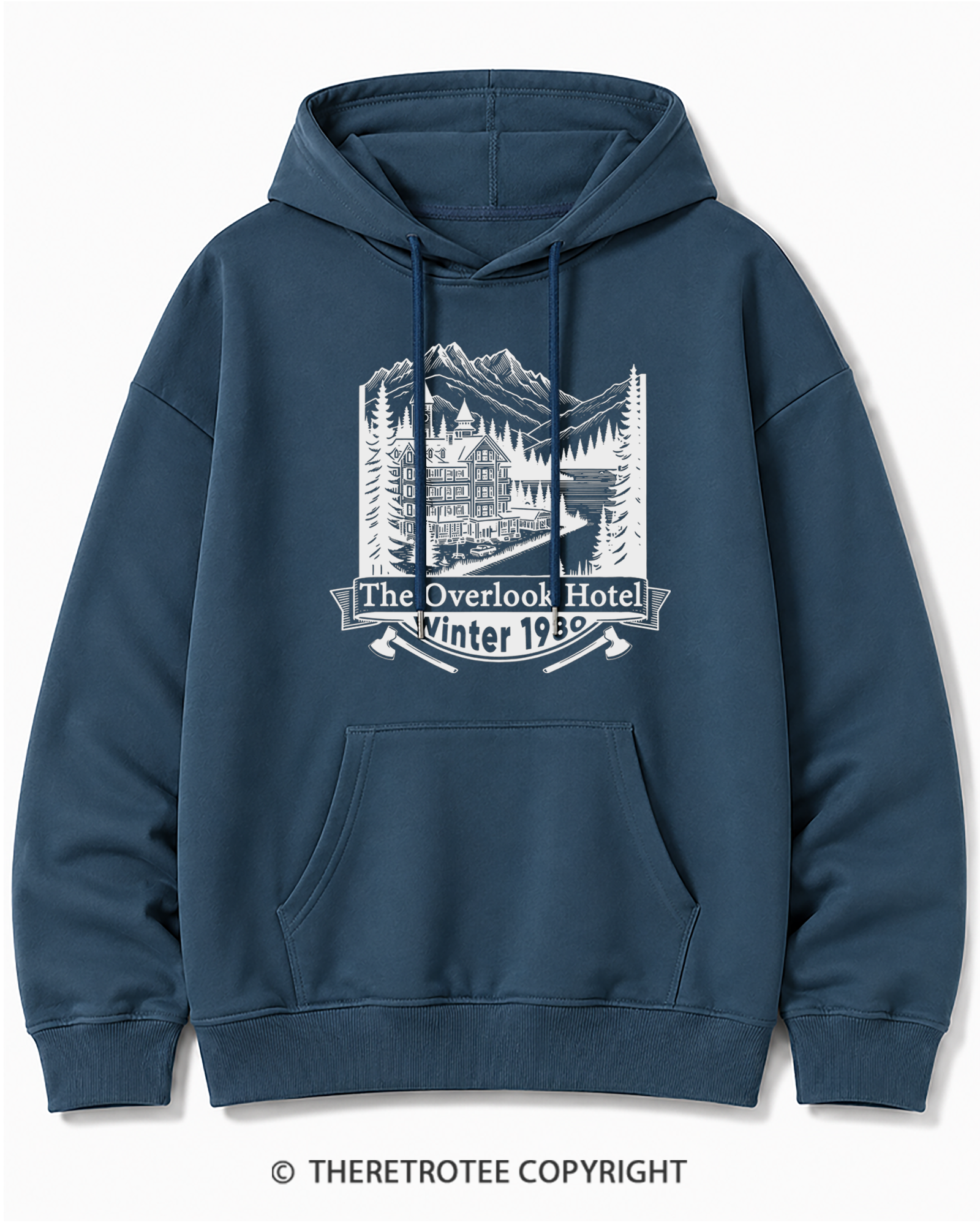 TheRetroTee Overlook Hotel 1980s Cotton Hoodie
