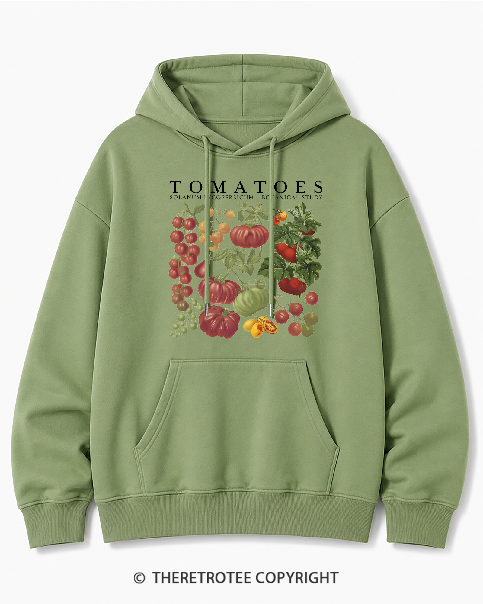 TheRetroTee Tomatoes 1890s Cotton Hoodie
