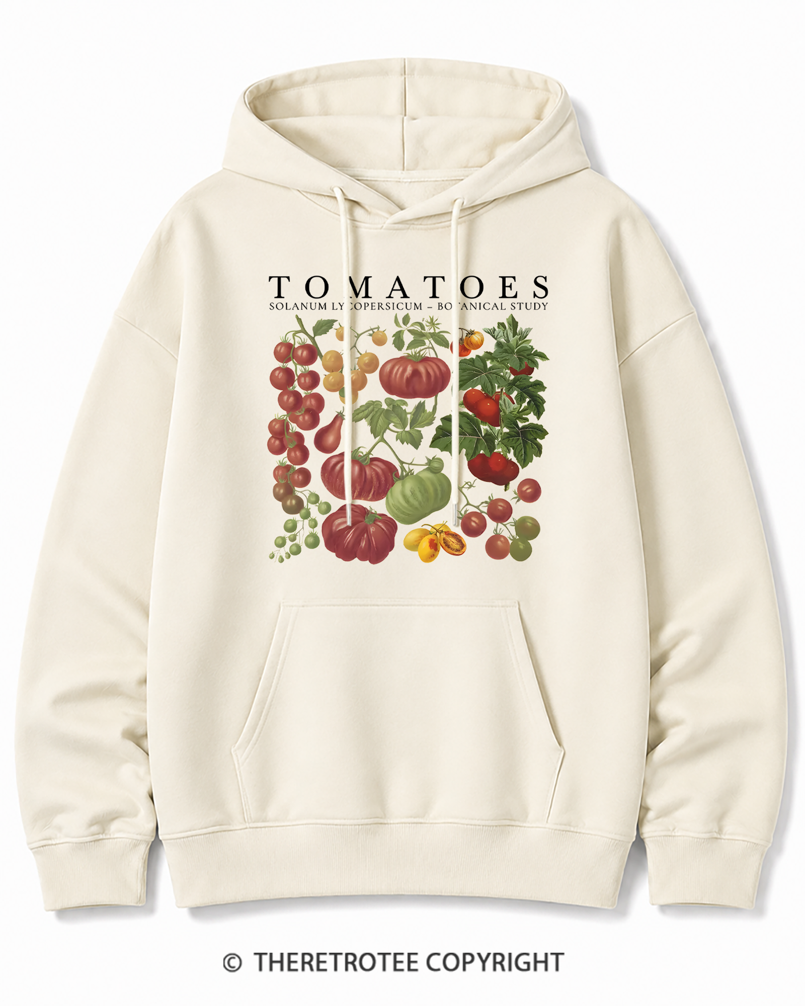 TheRetroTee Tomatoes 1890s Cotton Hoodie