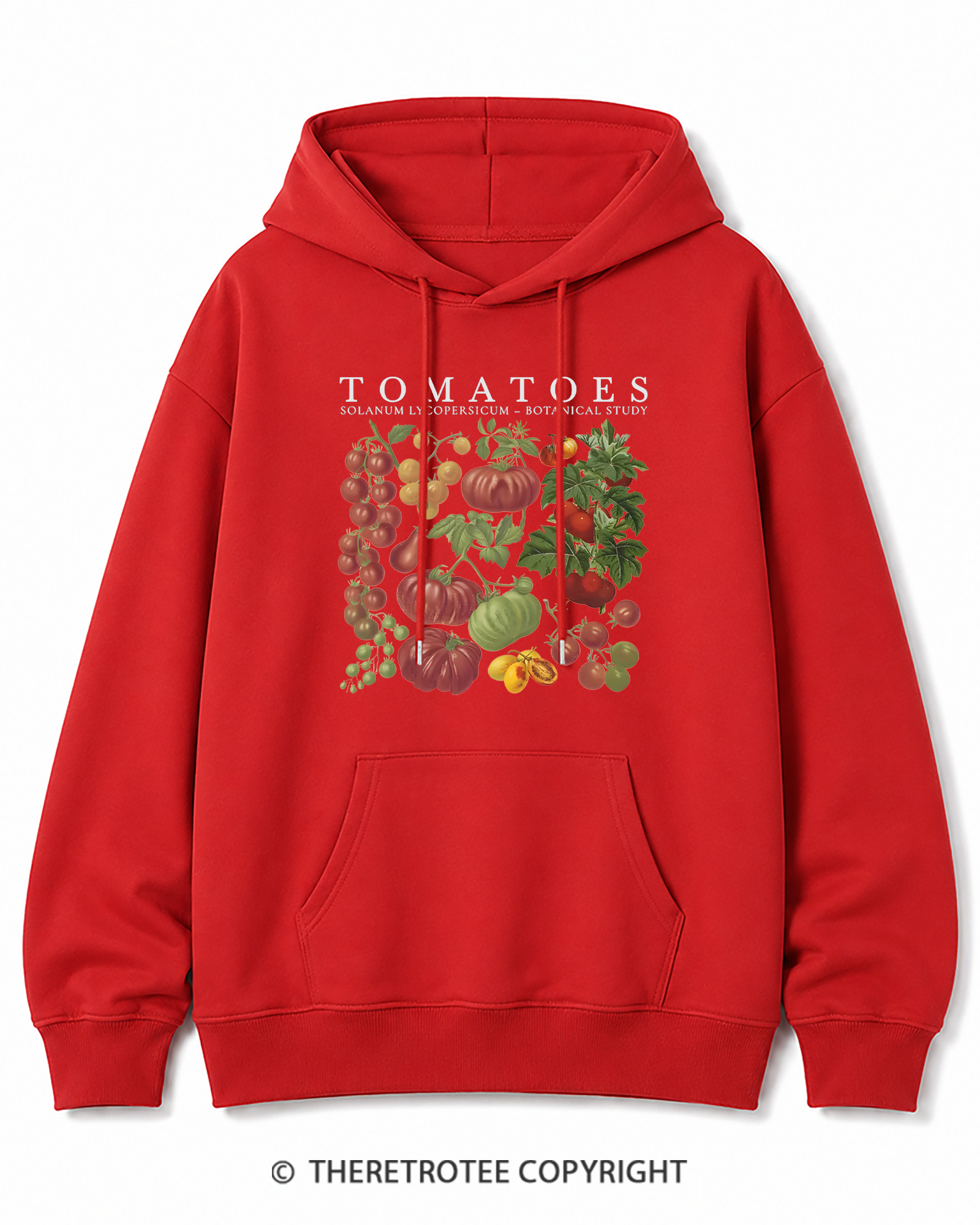 TheRetroTee Tomatoes 1890s Cotton Hoodie