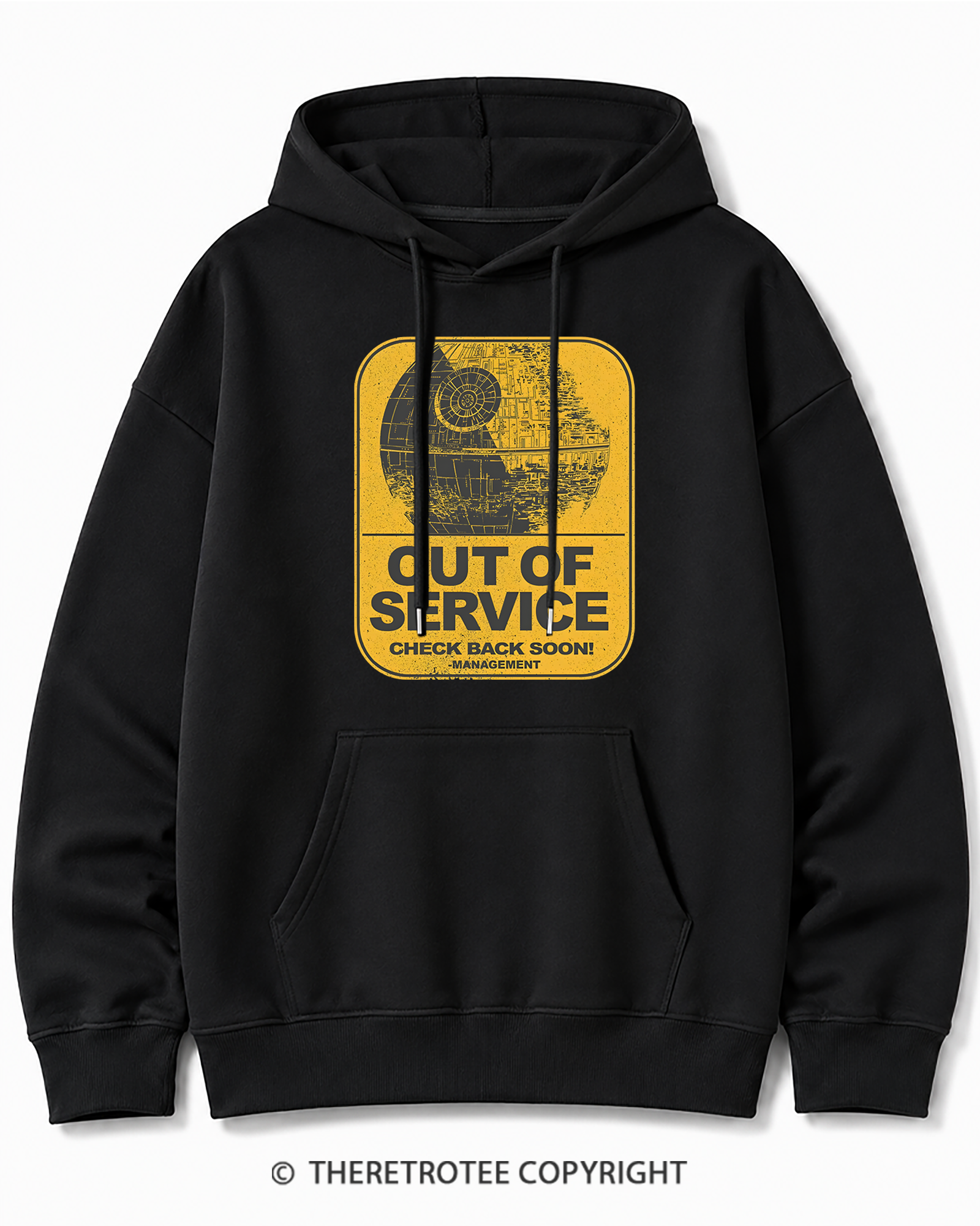 TheRetroTee Out Of Service 1980s Cotton Hoodie