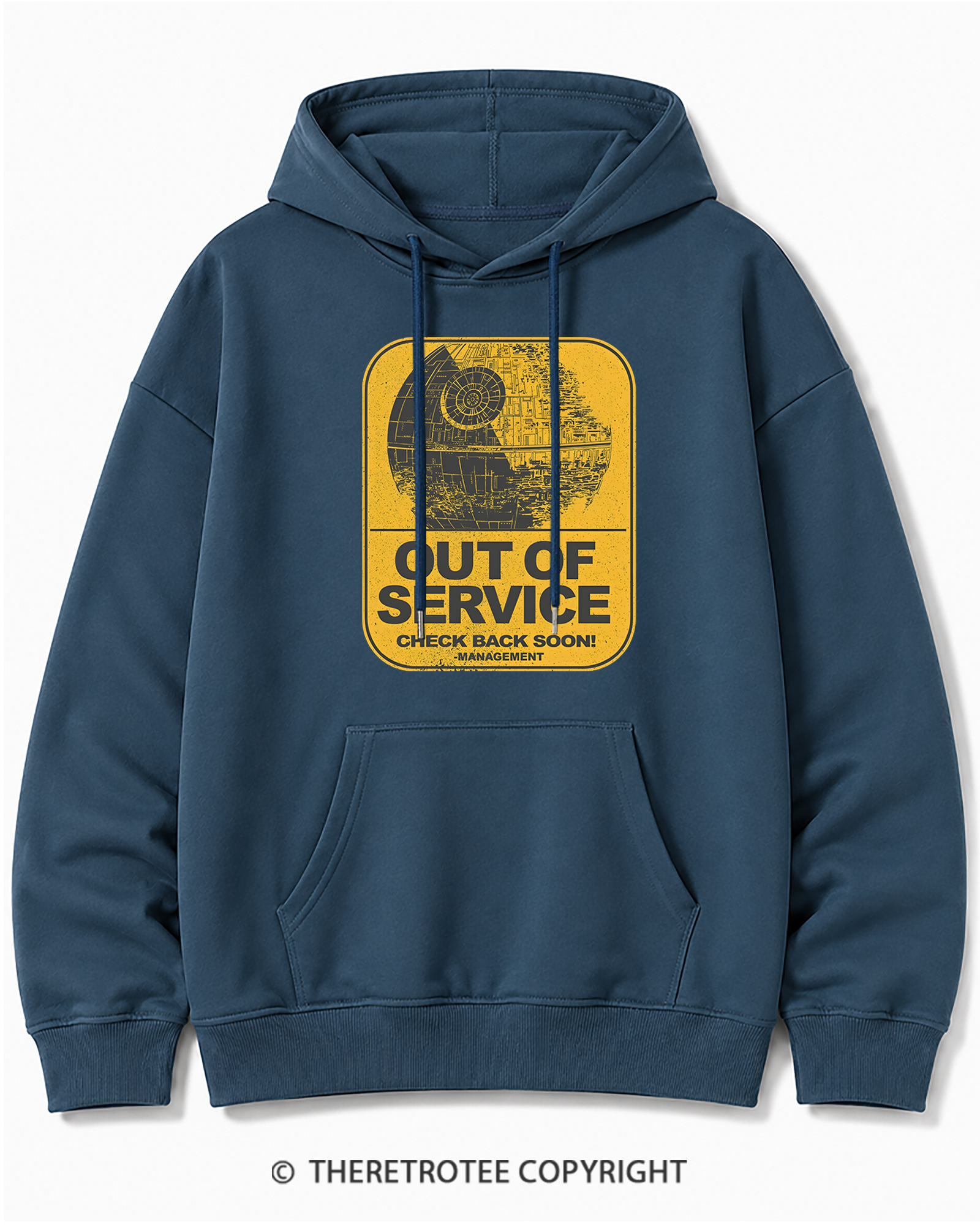 TheRetroTee Out Of Service 1980s Cotton Hoodie