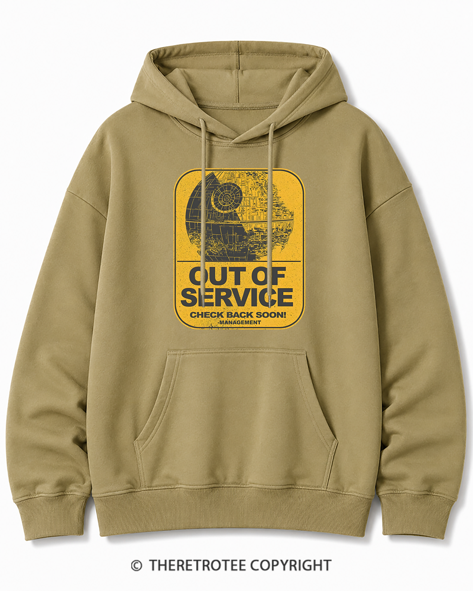 TheRetroTee Out Of Service 1980s Cotton Hoodie