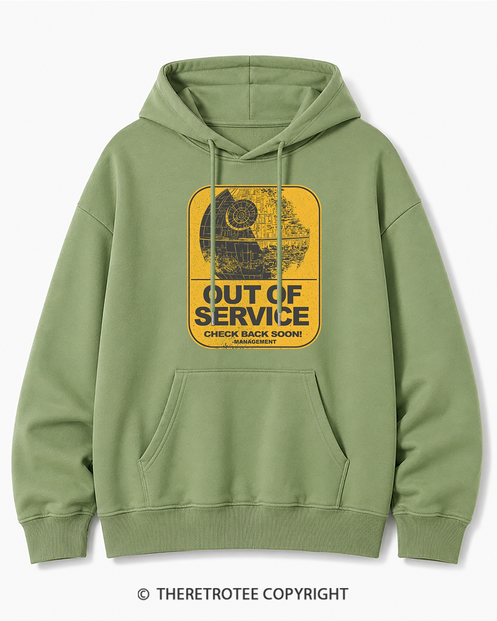 TheRetroTee Out Of Service 1980s Cotton Hoodie