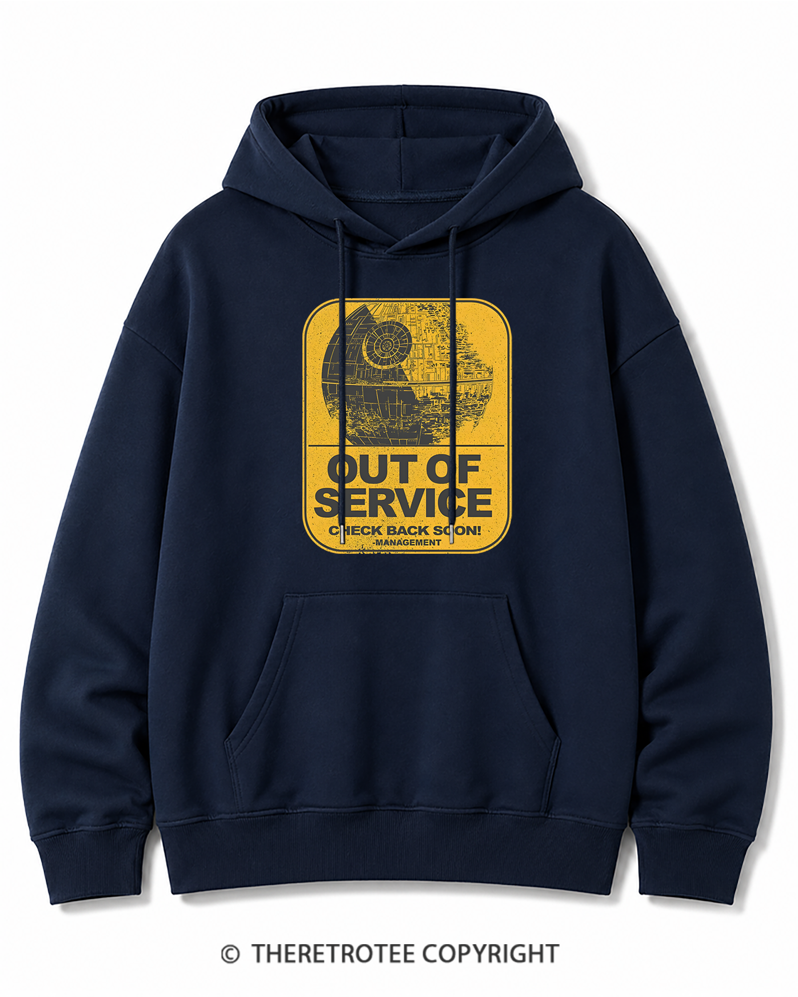 TheRetroTee Out Of Service 1980s Cotton Hoodie