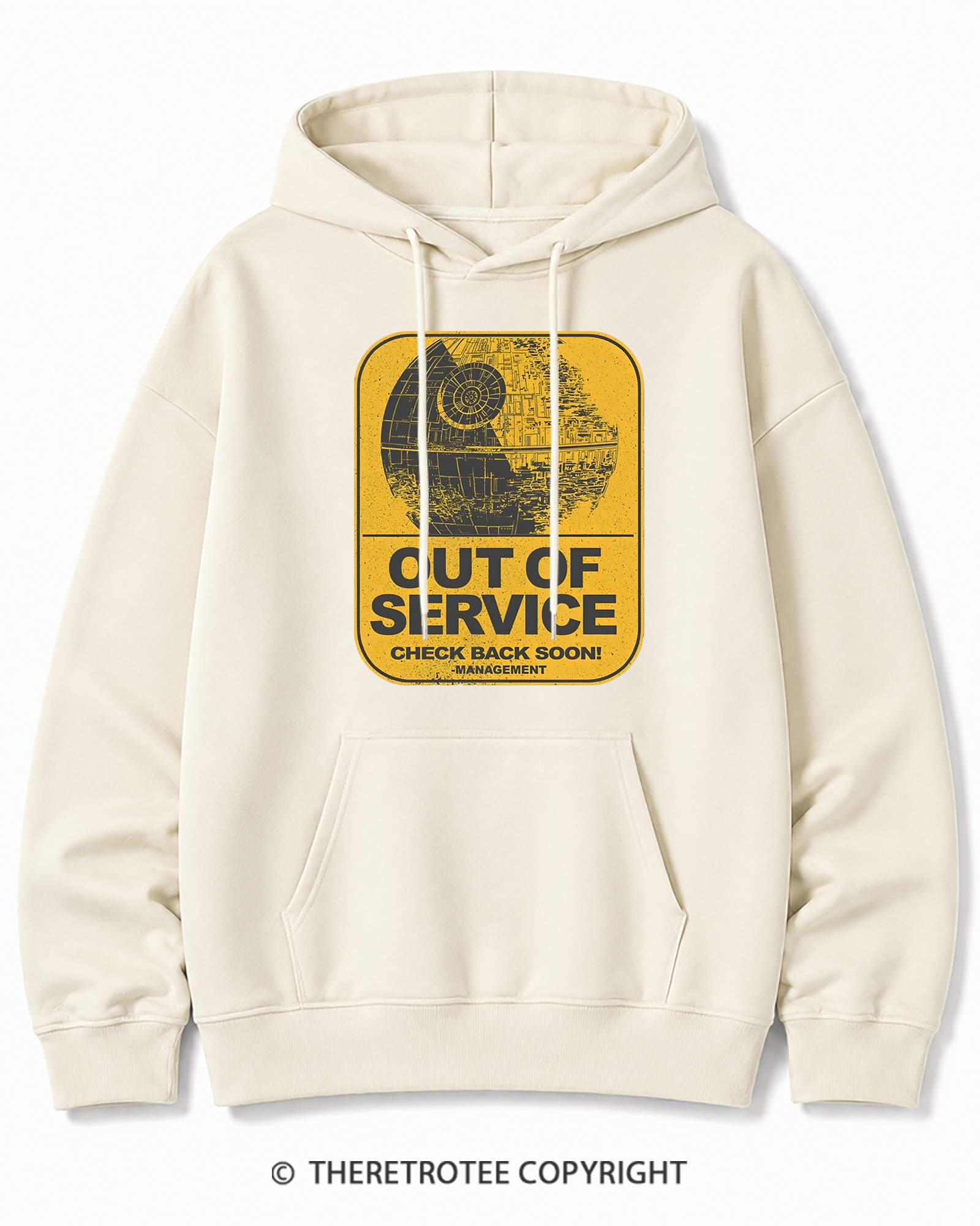 TheRetroTee Out Of Service 1980s Cotton Hoodie