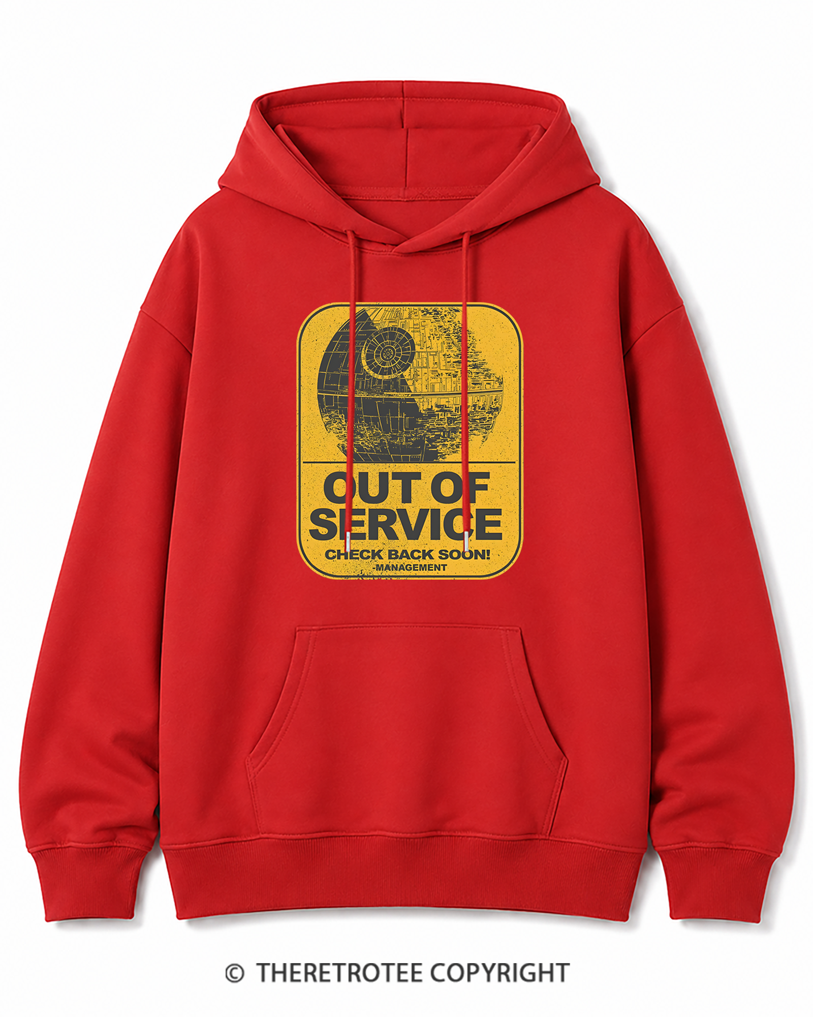 TheRetroTee Out Of Service 1980s Cotton Hoodie