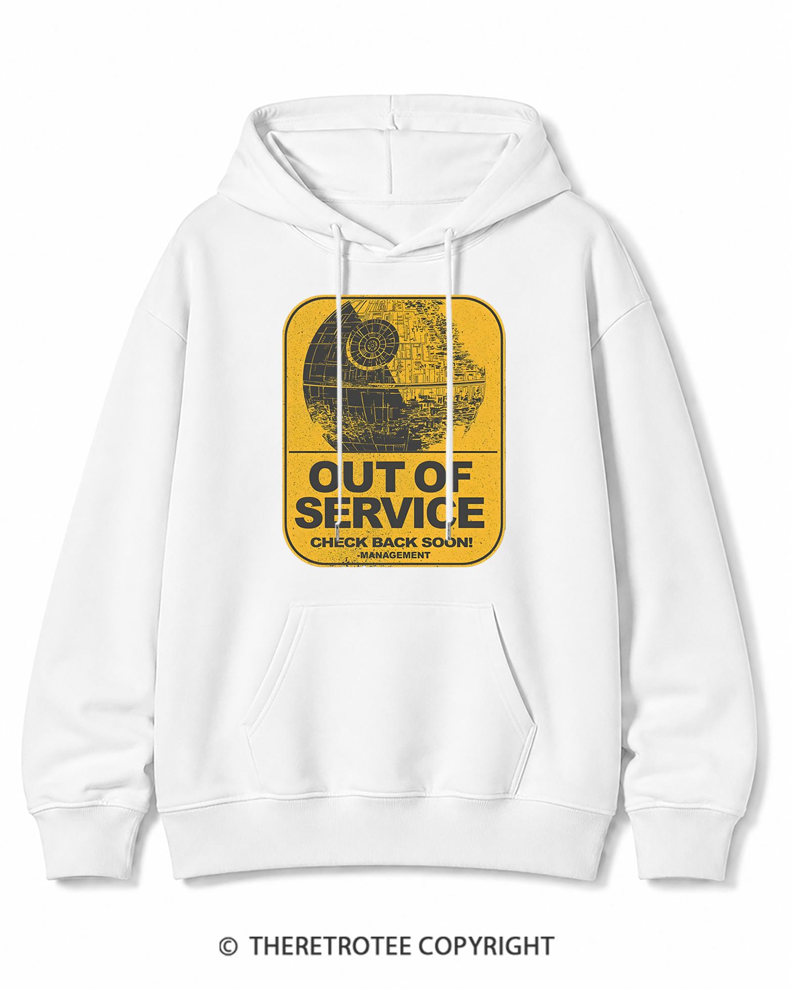 TheRetroTee Out Of Service 1980s Cotton Hoodie