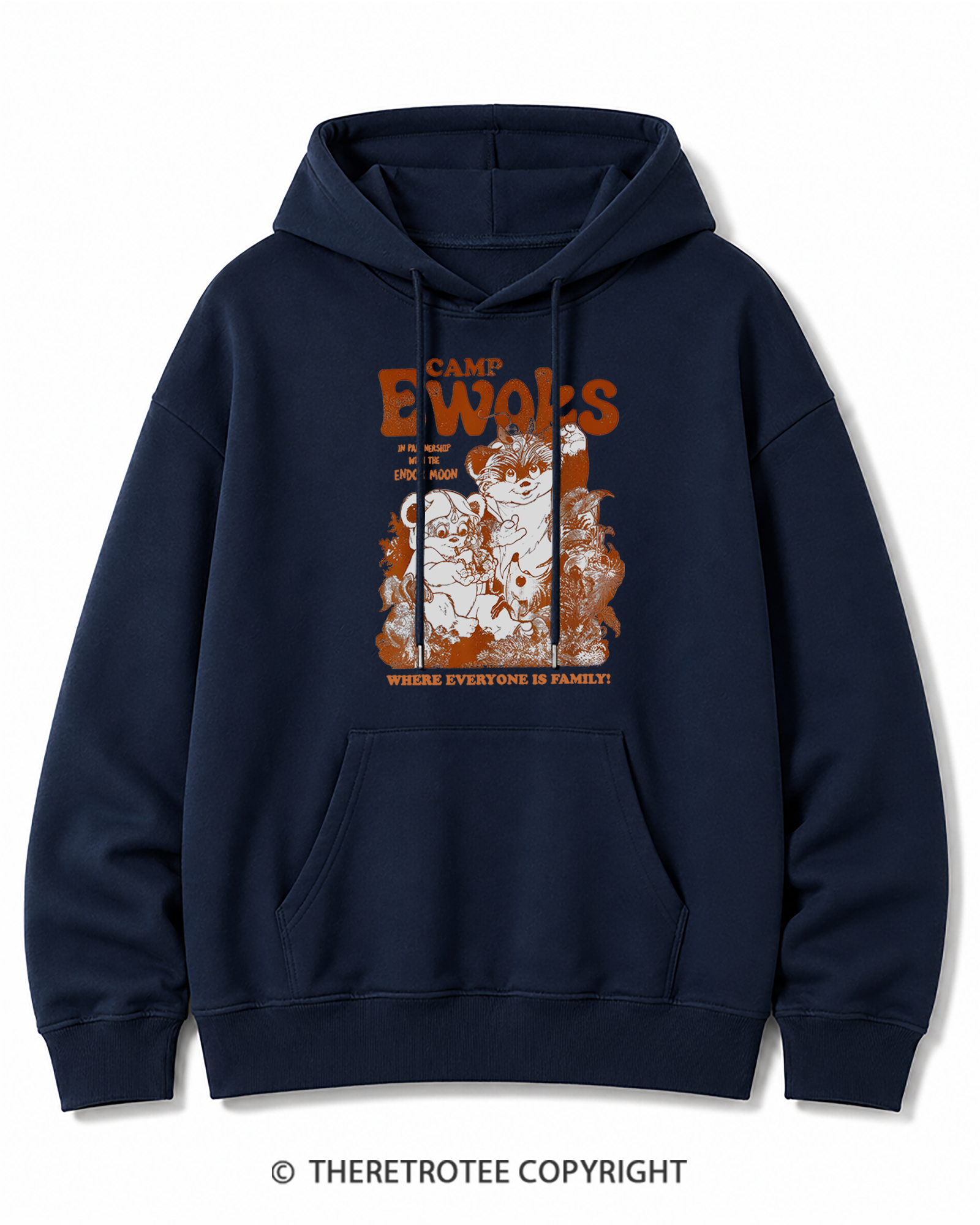 TheRetroTee Camp Ewoks 1980s Cotton Hoodie