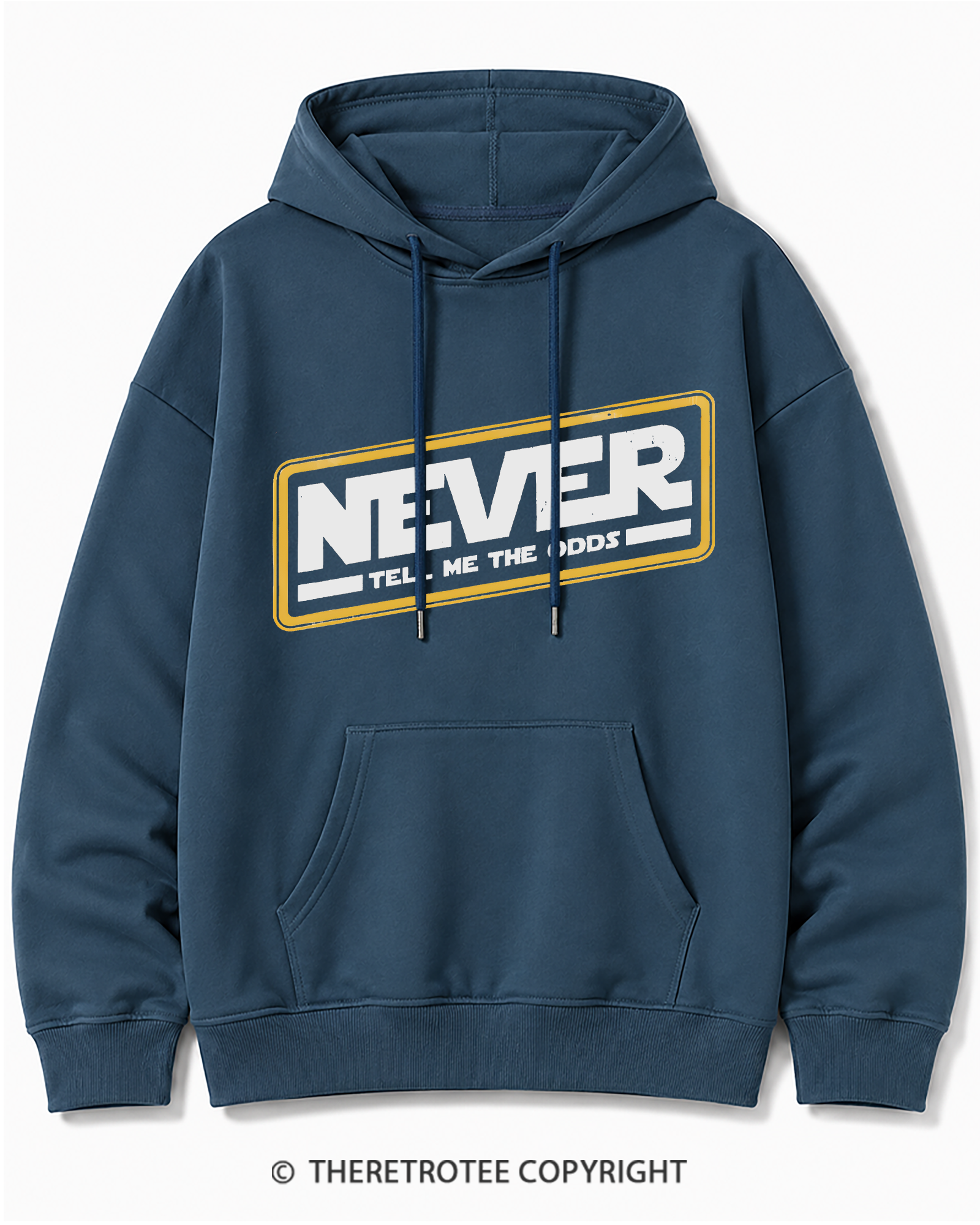 TheRetroTee Never Tell Me The Odds 1980s Cotton Hoodie