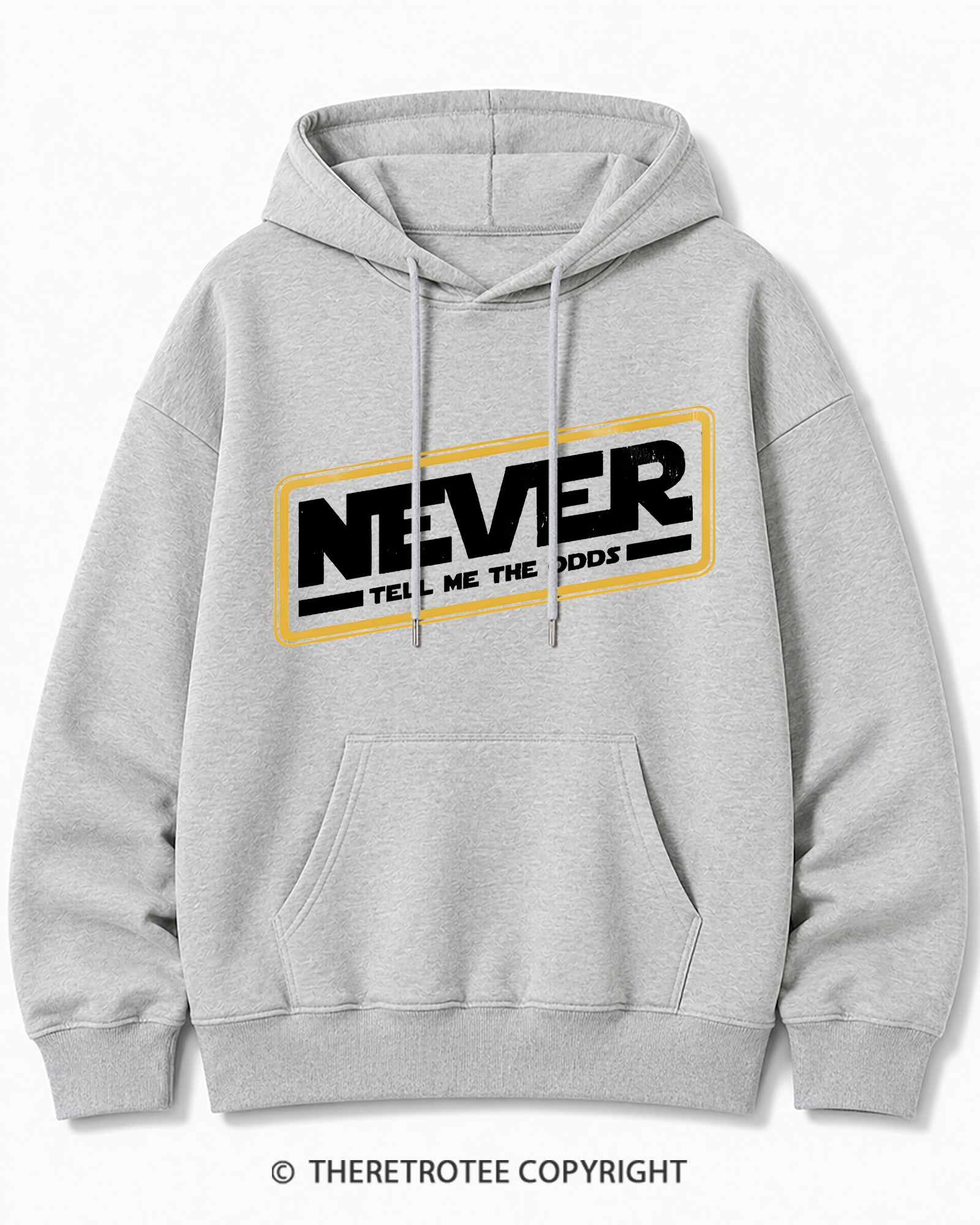 TheRetroTee Never Tell Me The Odds 1980s Cotton Hoodie