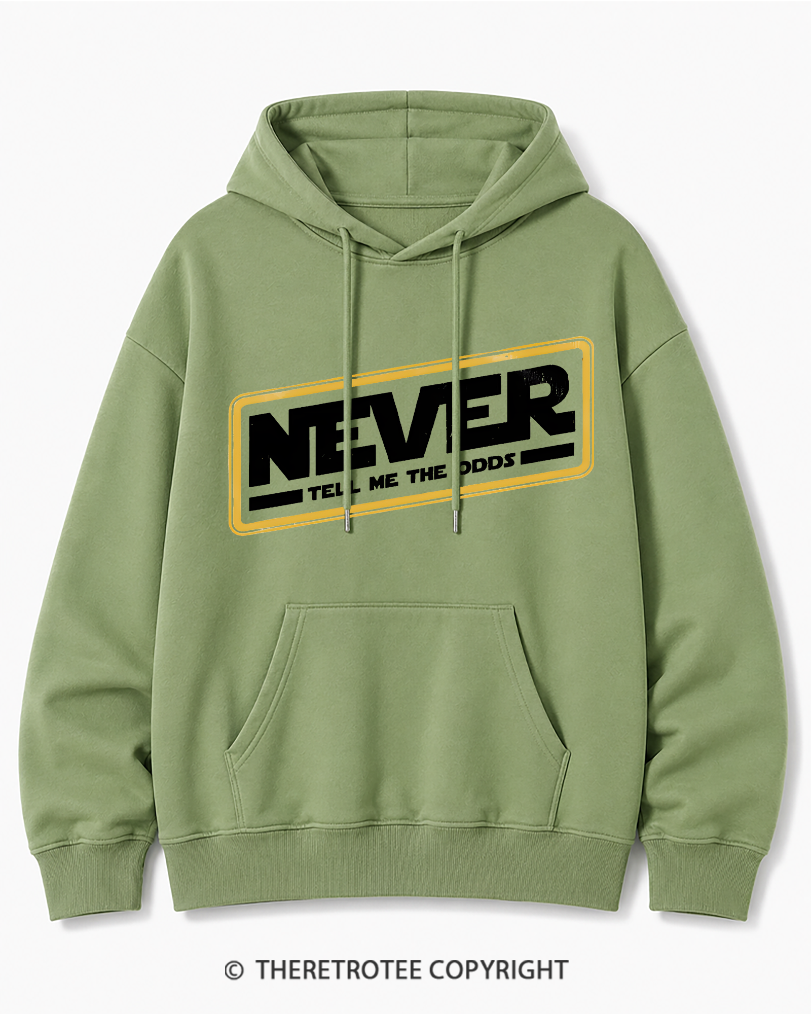 TheRetroTee Never Tell Me The Odds 1980s Cotton Hoodie