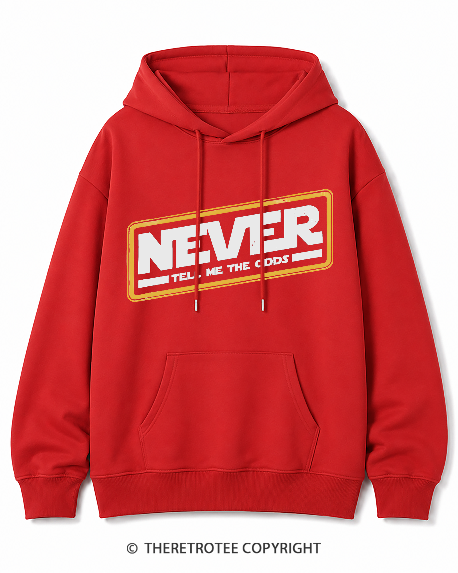 TheRetroTee Never Tell Me The Odds 1980s Cotton Hoodie