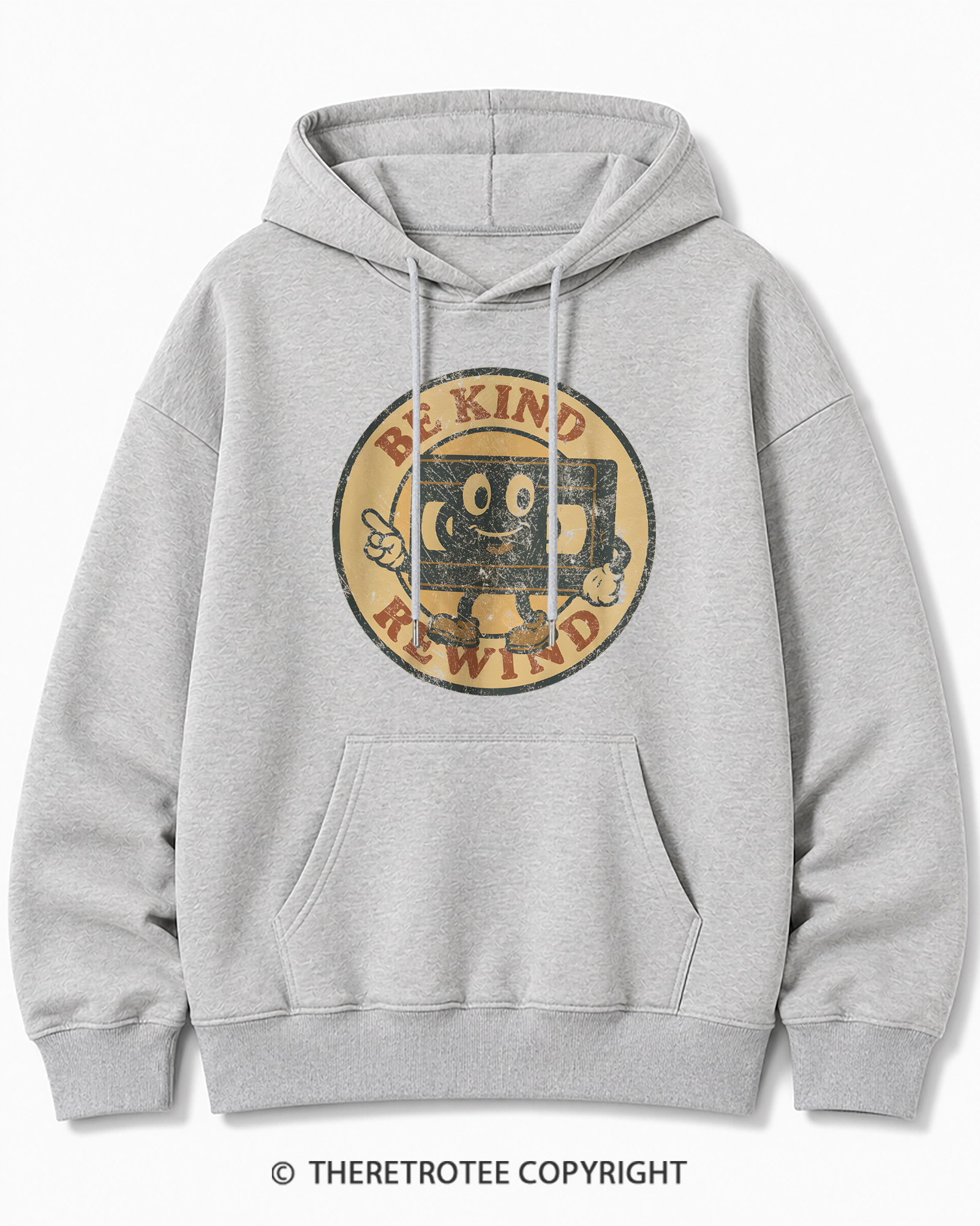 TheRetroTee Be Kind Rewind Graphic 1980s Cotton Hoodie