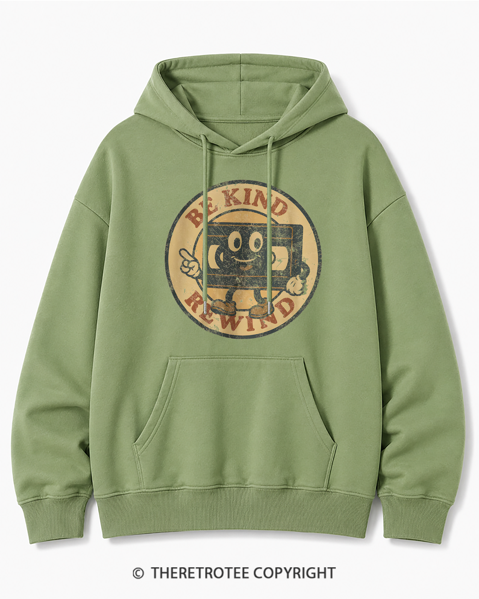 TheRetroTee Be Kind Rewind Graphic 1980s Cotton Hoodie