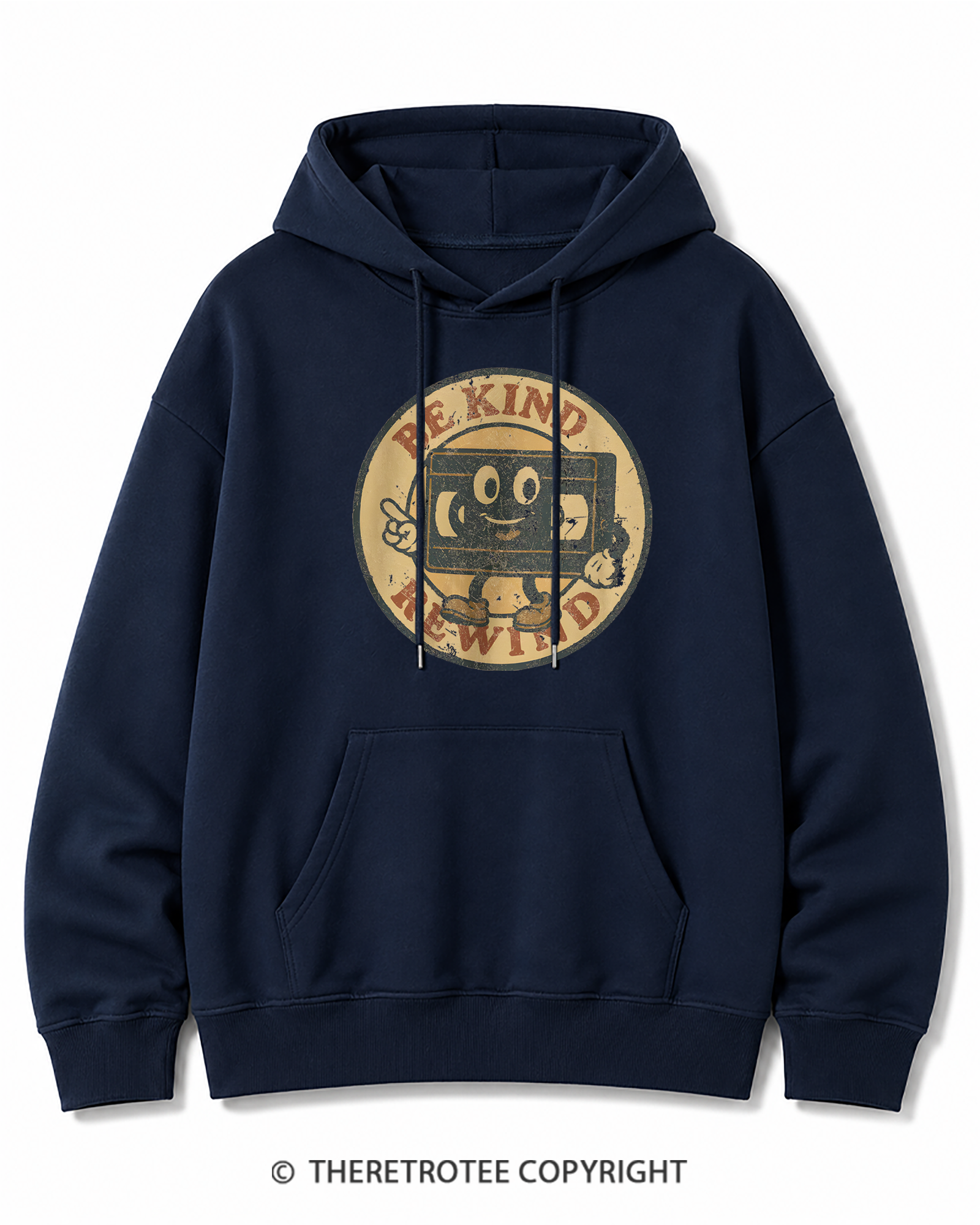 TheRetroTee Be Kind Rewind Graphic 1980s Cotton Hoodie