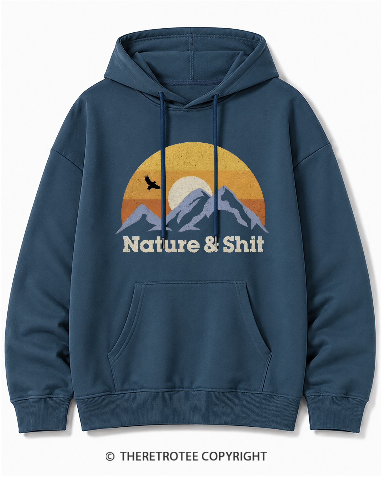TheRetroTee Nature & Shit 1970s Cotton Hoodie
