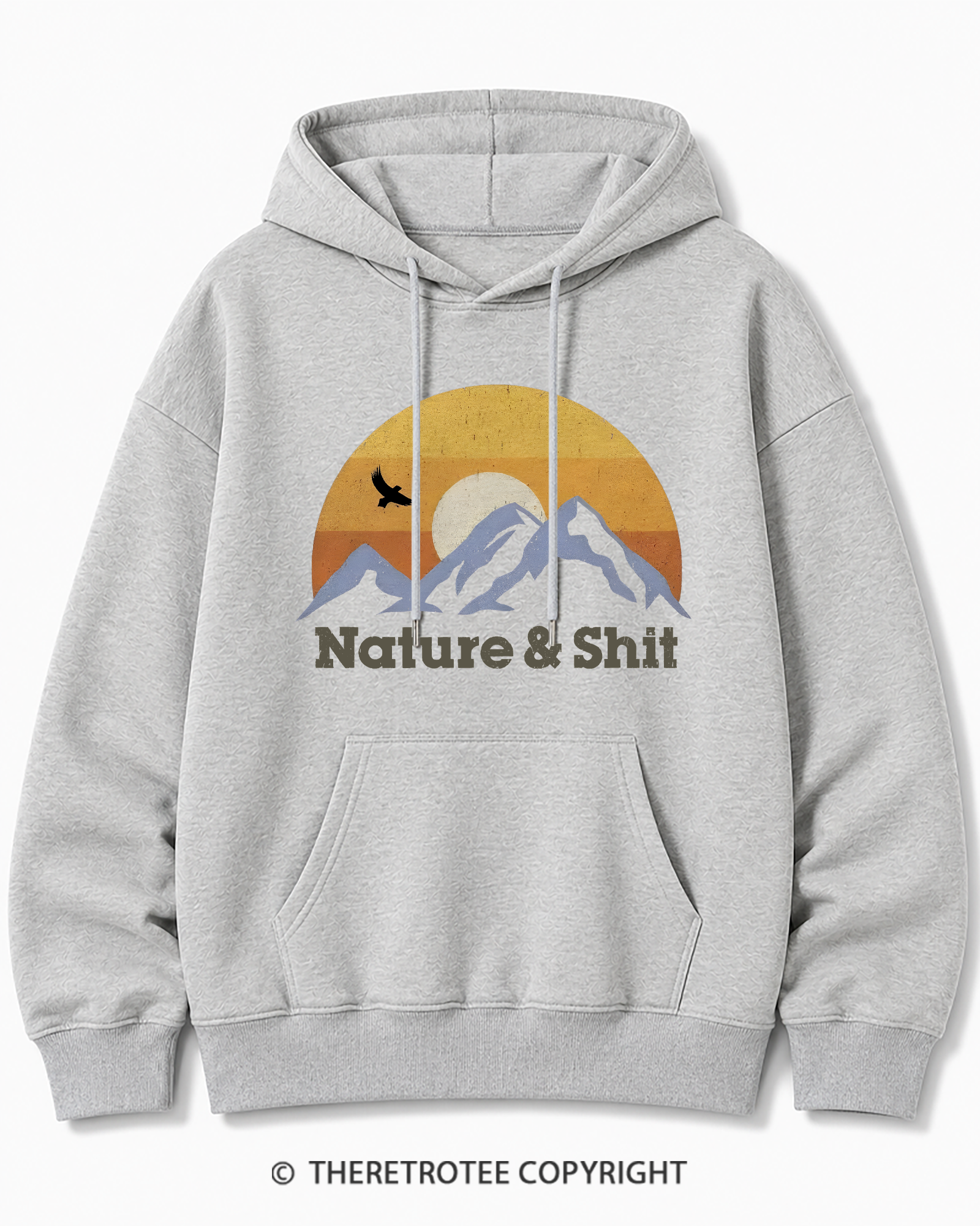 TheRetroTee Nature & Shit 1970s Cotton Hoodie