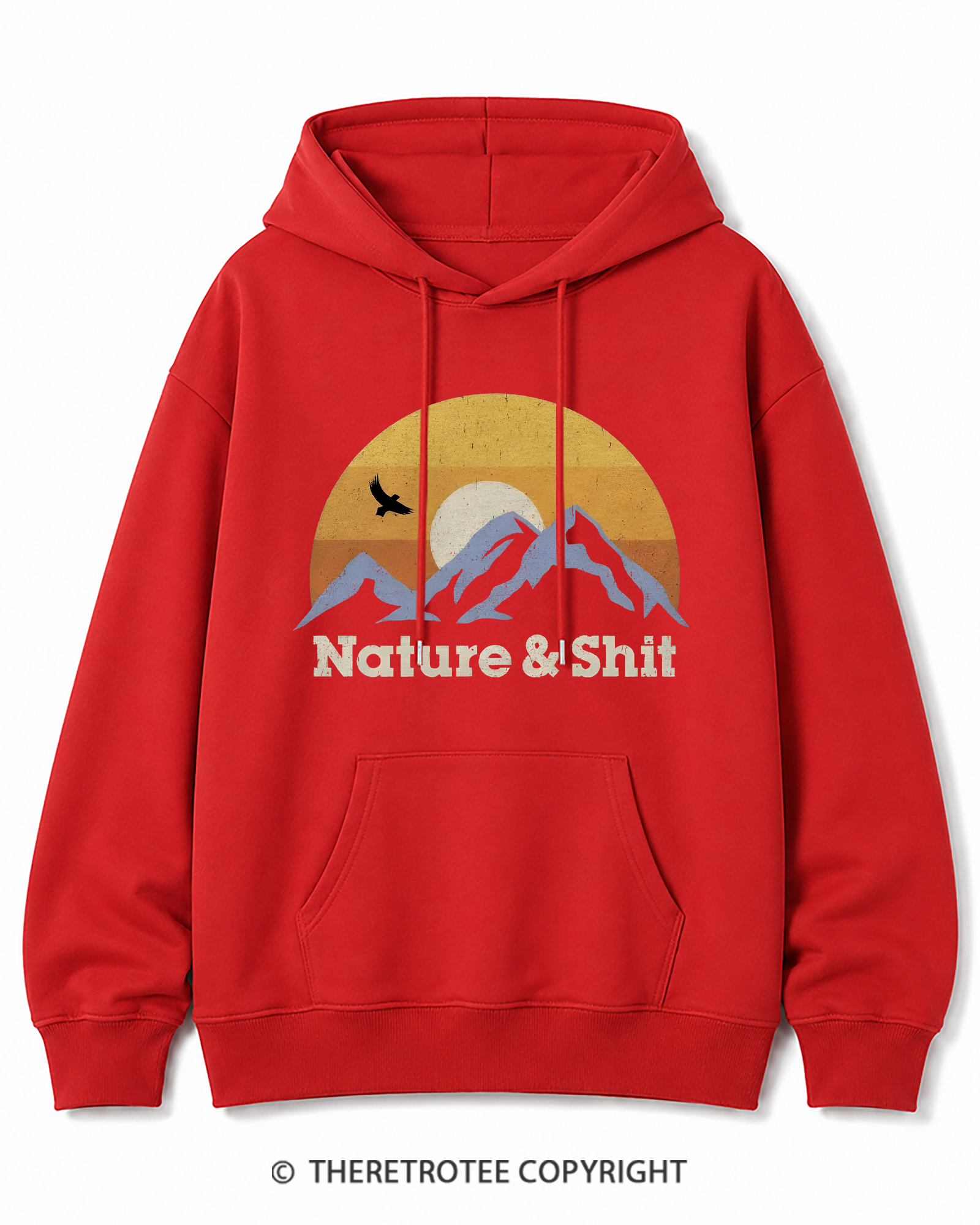 TheRetroTee Nature & Shit 1970s Cotton Hoodie